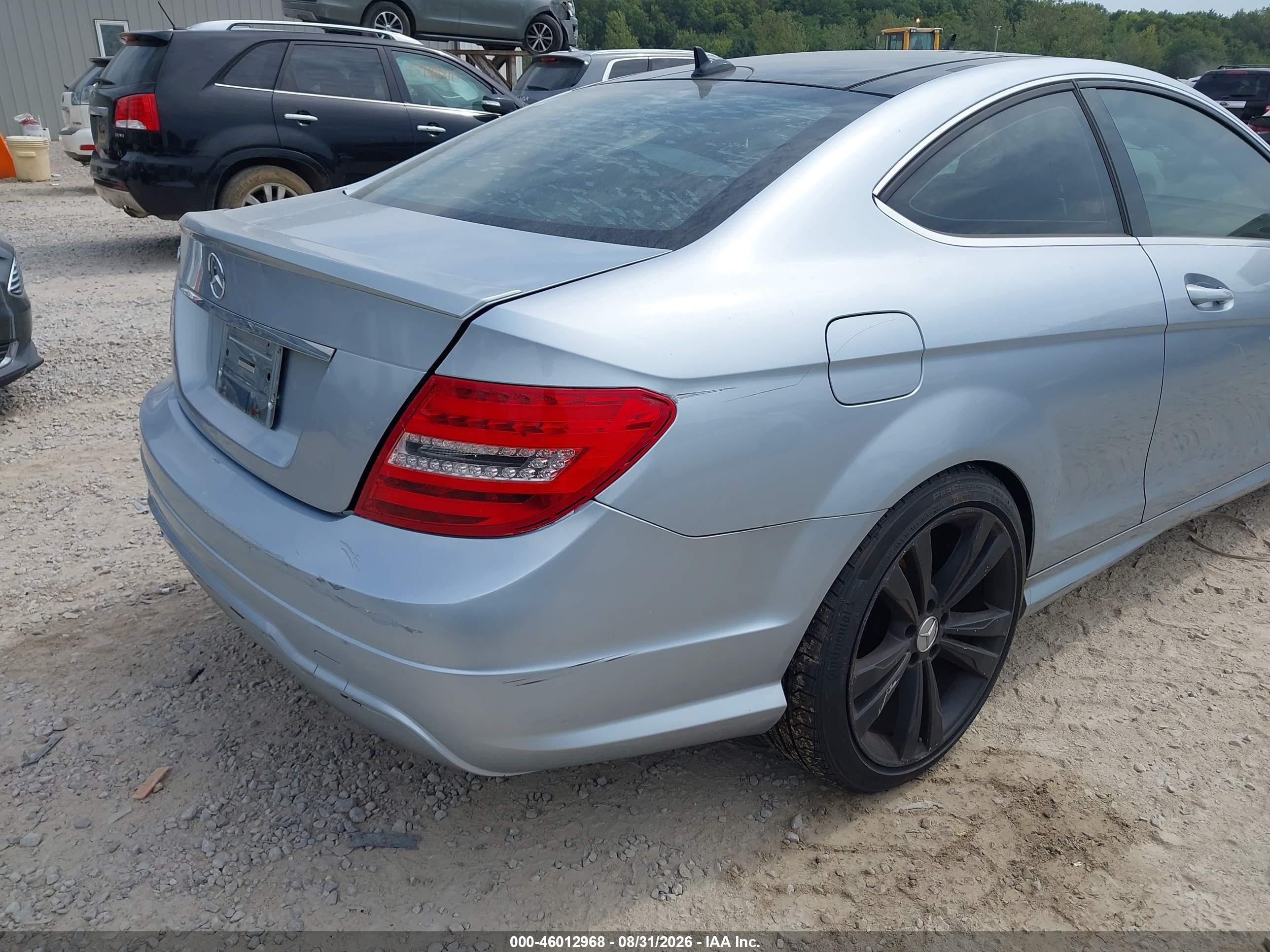 2013 Mercedes-benz C 250   Light Blue vin: WDDGJ4HBXDG017450