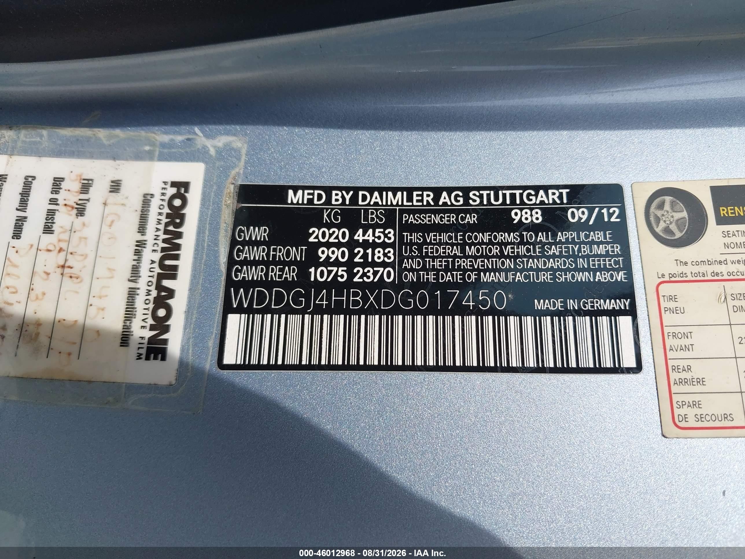 2013 Mercedes-benz C 250   Light Blue vin: WDDGJ4HBXDG017450