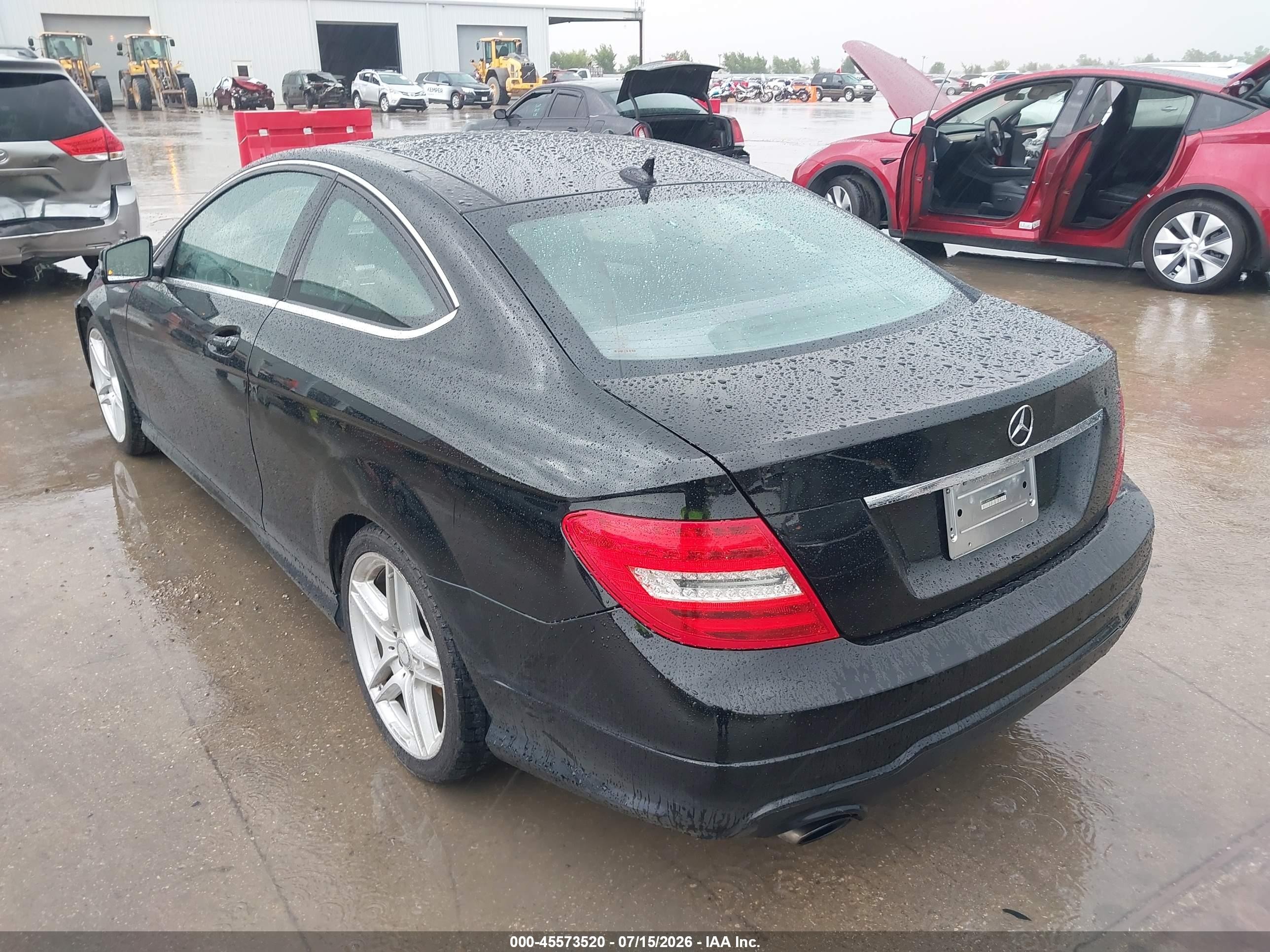 2015 Mercedes-benz C 250   Black vin: WDDGJ4HBXFG417821