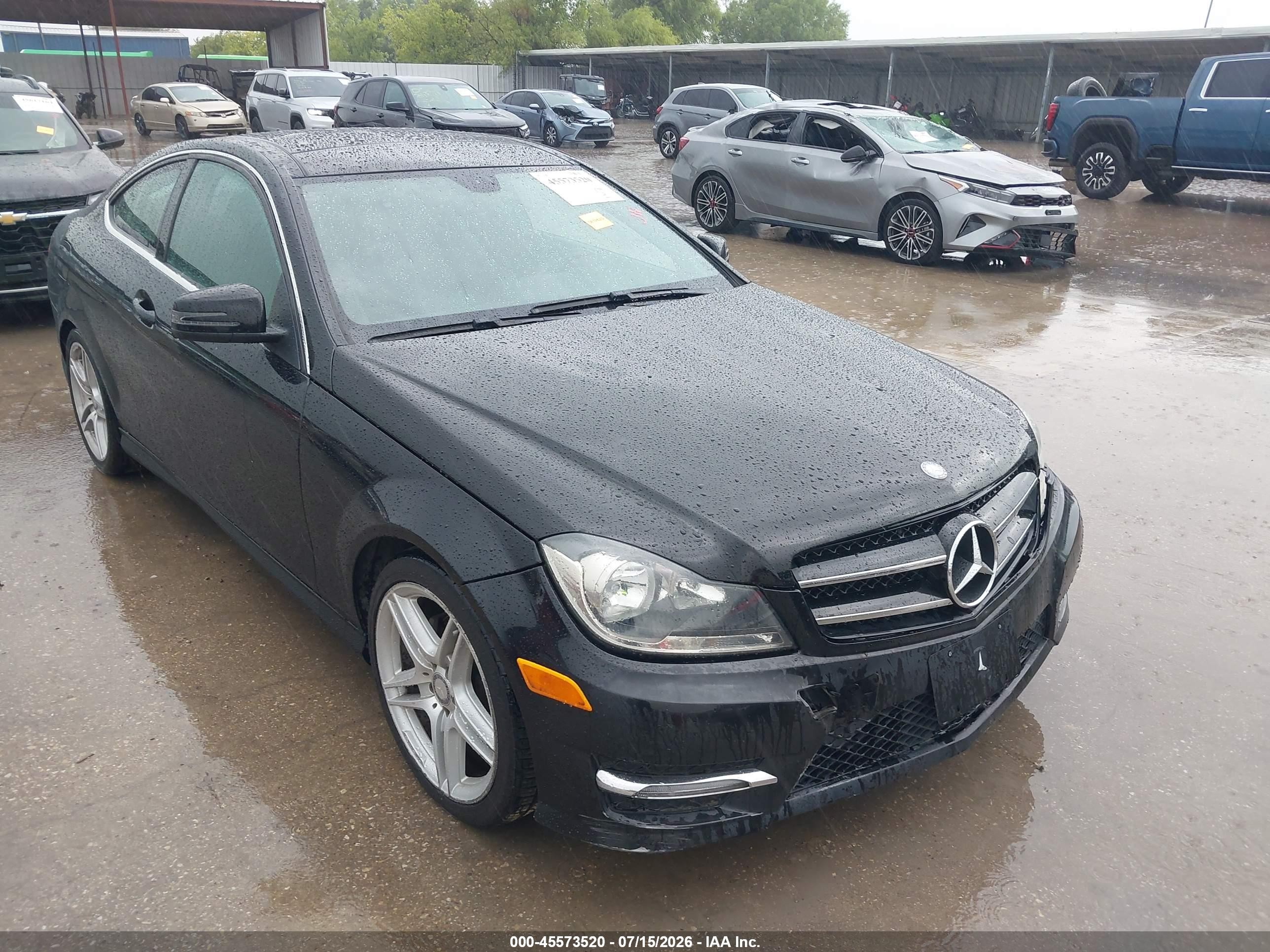 2015 Mercedes-benz C 250   Black vin: WDDGJ4HBXFG417821