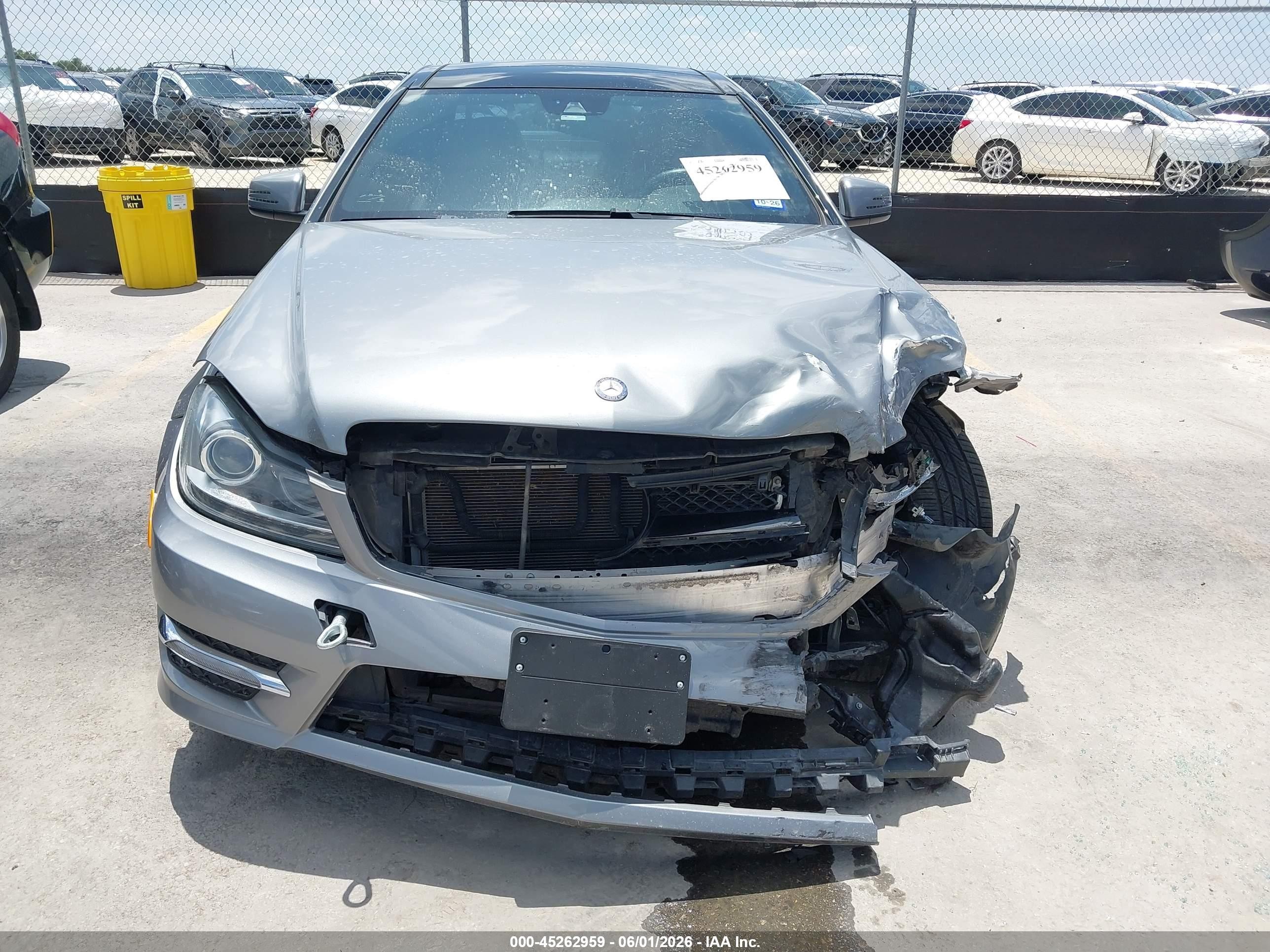 2014 Mercedes-benz C 350 Sport Gray vin: WDDGJ5HB4EG185060