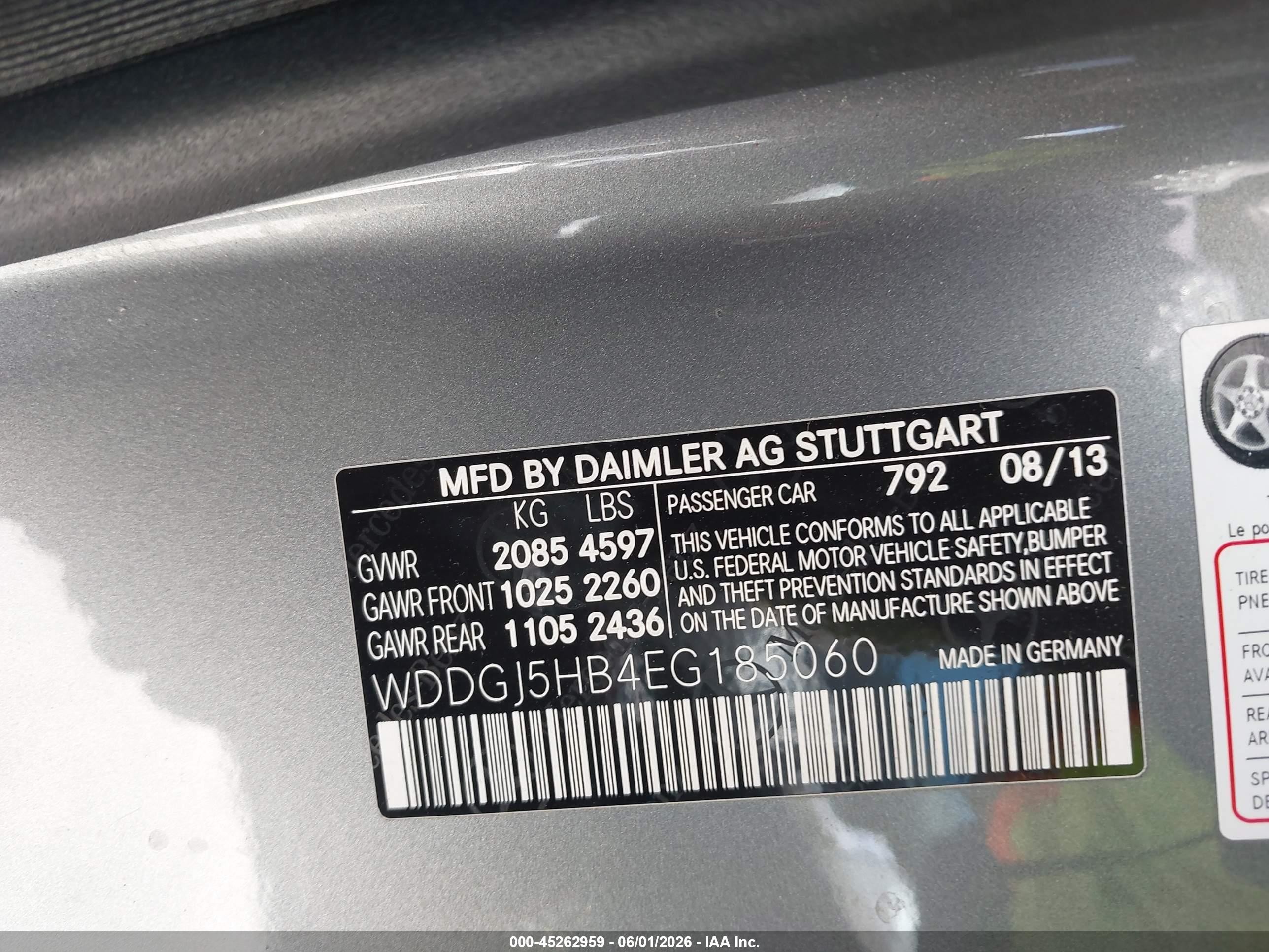 2014 Mercedes-benz C 350 Sport Gray vin: WDDGJ5HB4EG185060