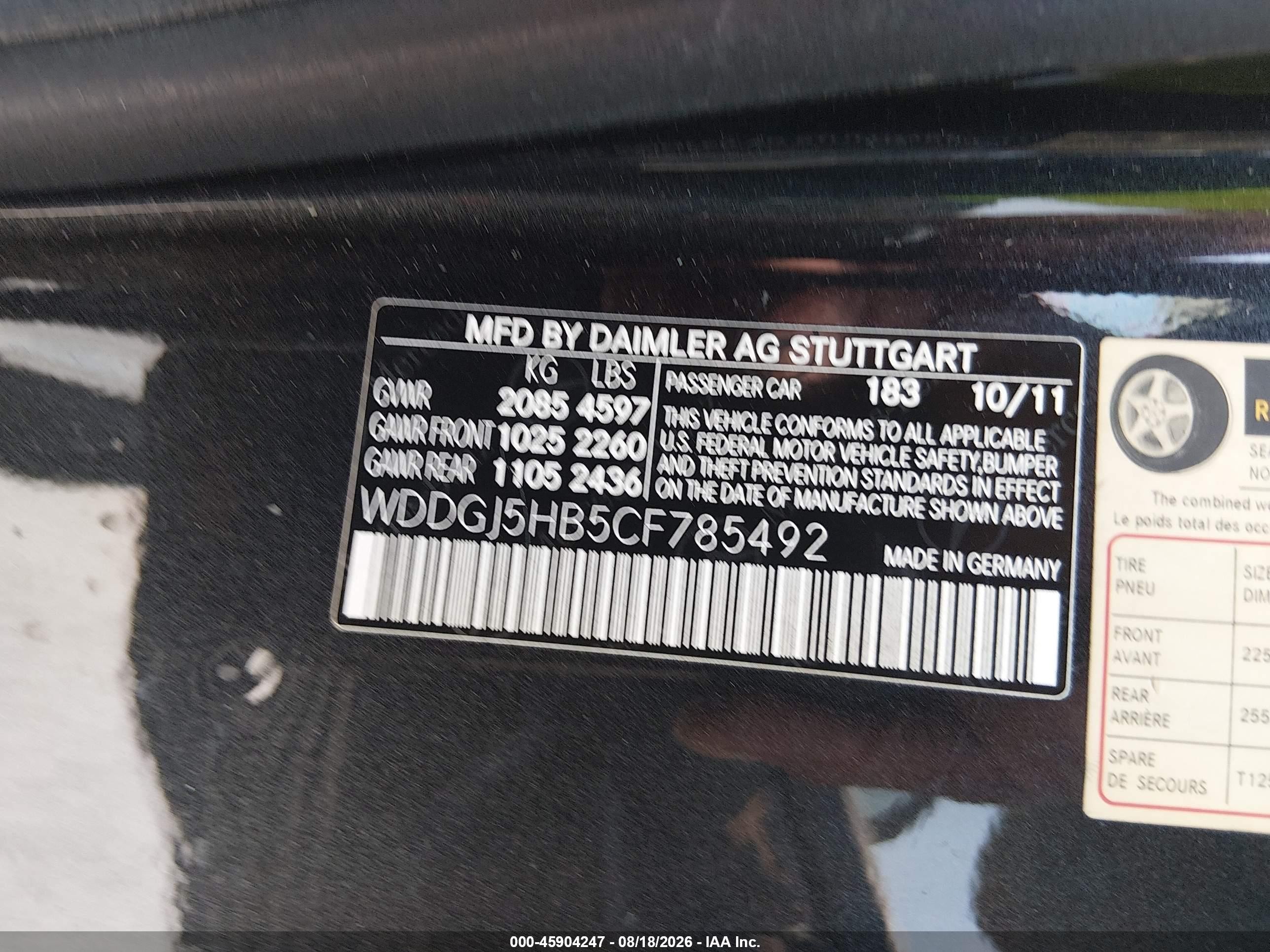 2012 Mercedes-benz C 350 Sport Черный vin: WDDGJ5HB5CF785492