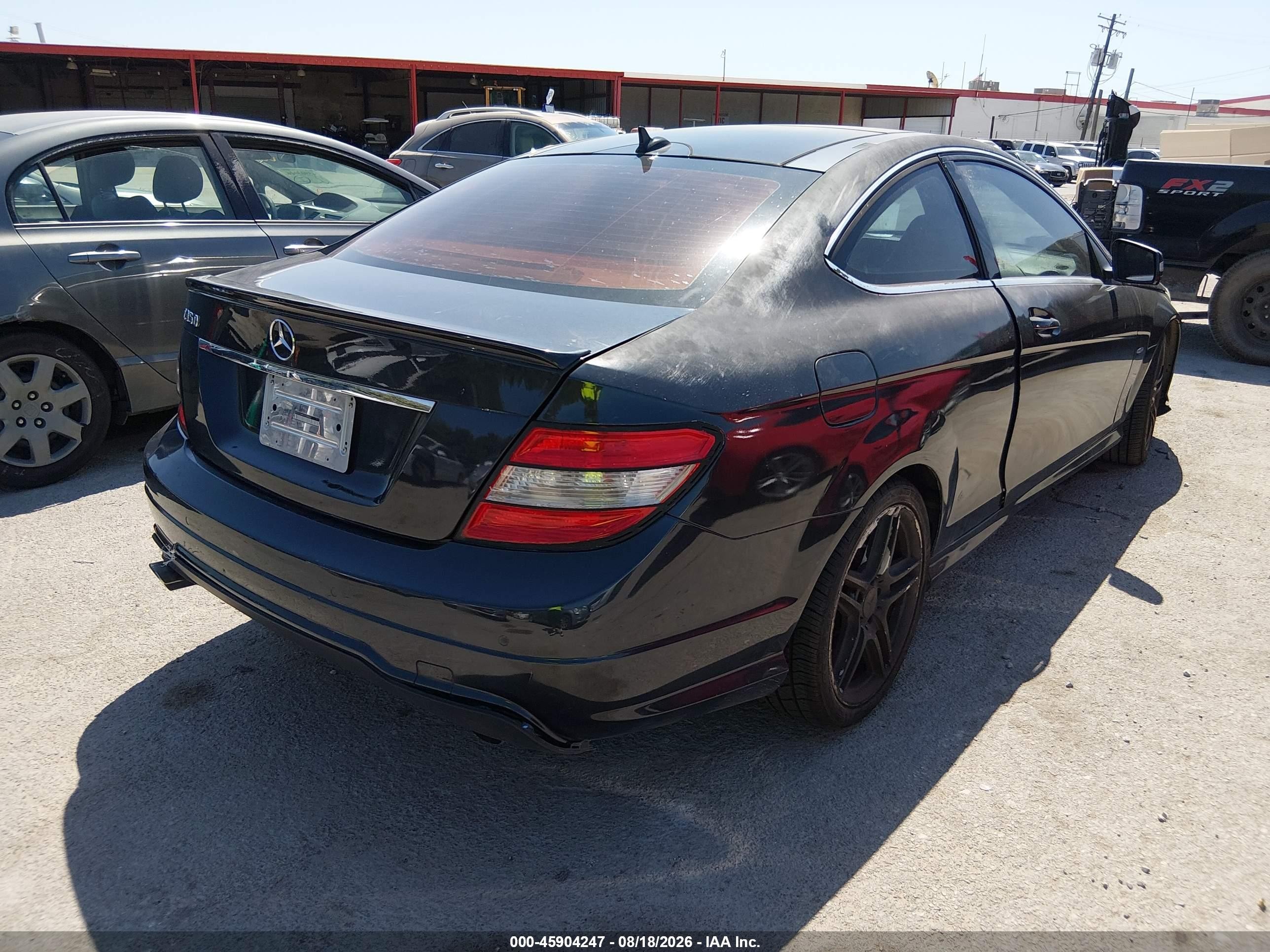 2012 Mercedes-benz C 350 Sport Черный vin: WDDGJ5HB5CF785492
