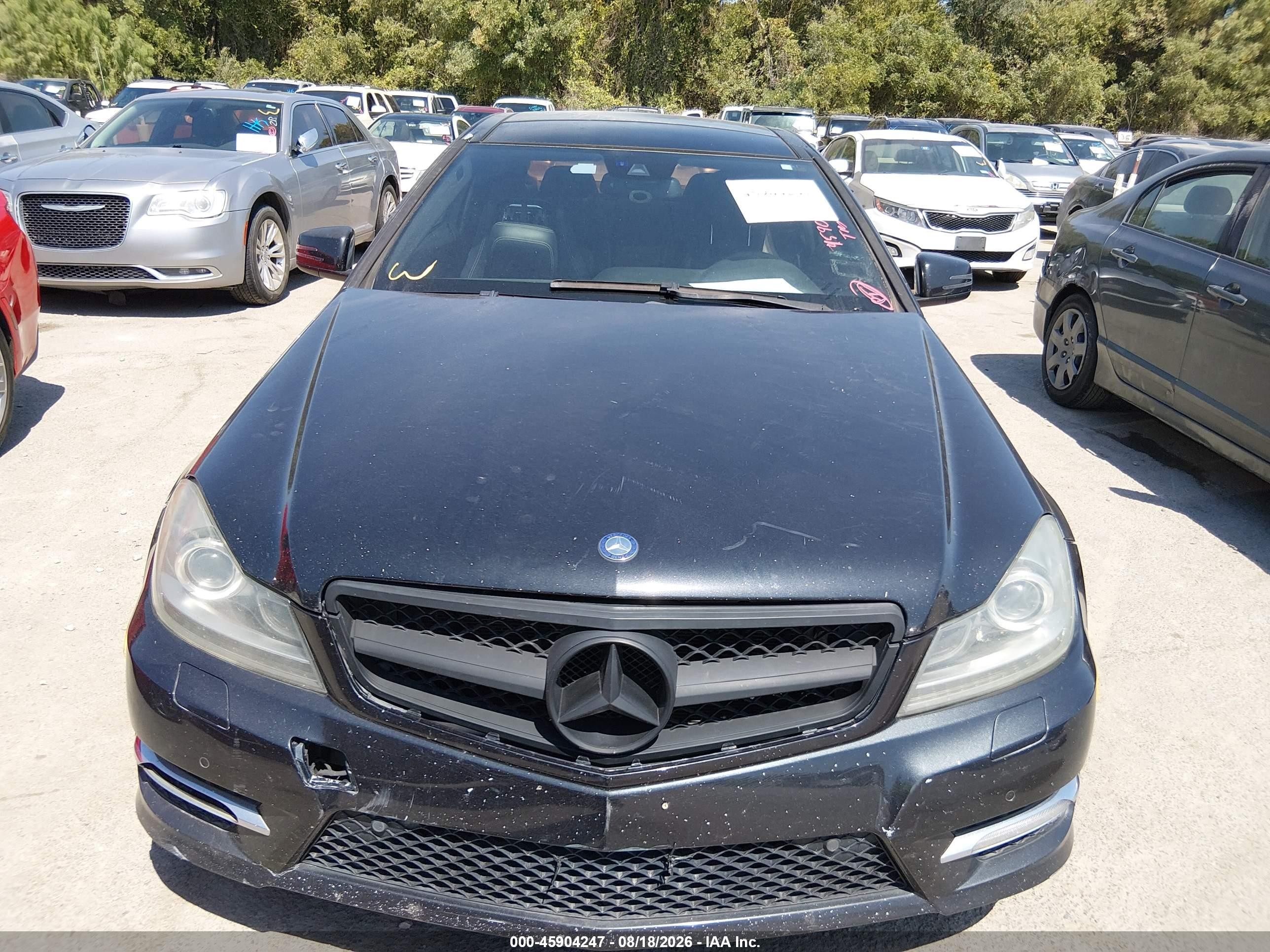 2012 Mercedes-benz C 350 Sport Черный vin: WDDGJ5HB5CF785492