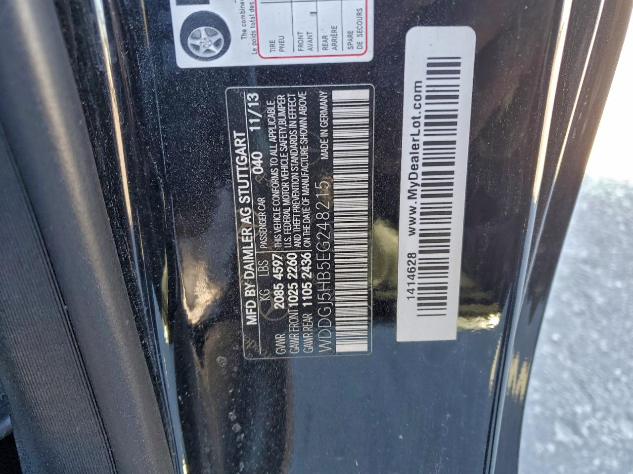 2014 Mercedes-benz C 350 Черный vin: WDDGJ5HB5EG248215