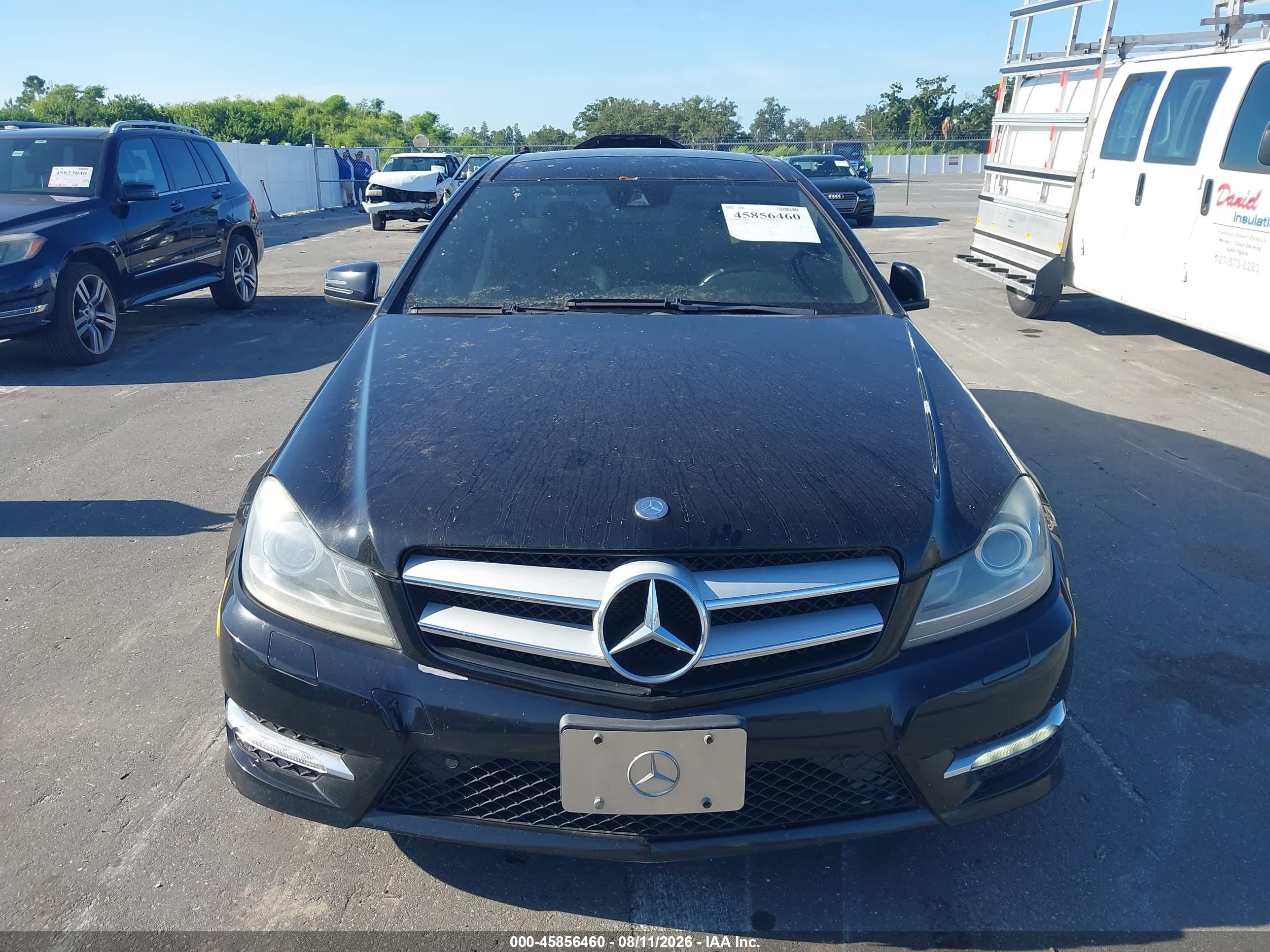2013 Mercedes-benz C 350 Sport Black vin: WDDGJ5HB6DF942805