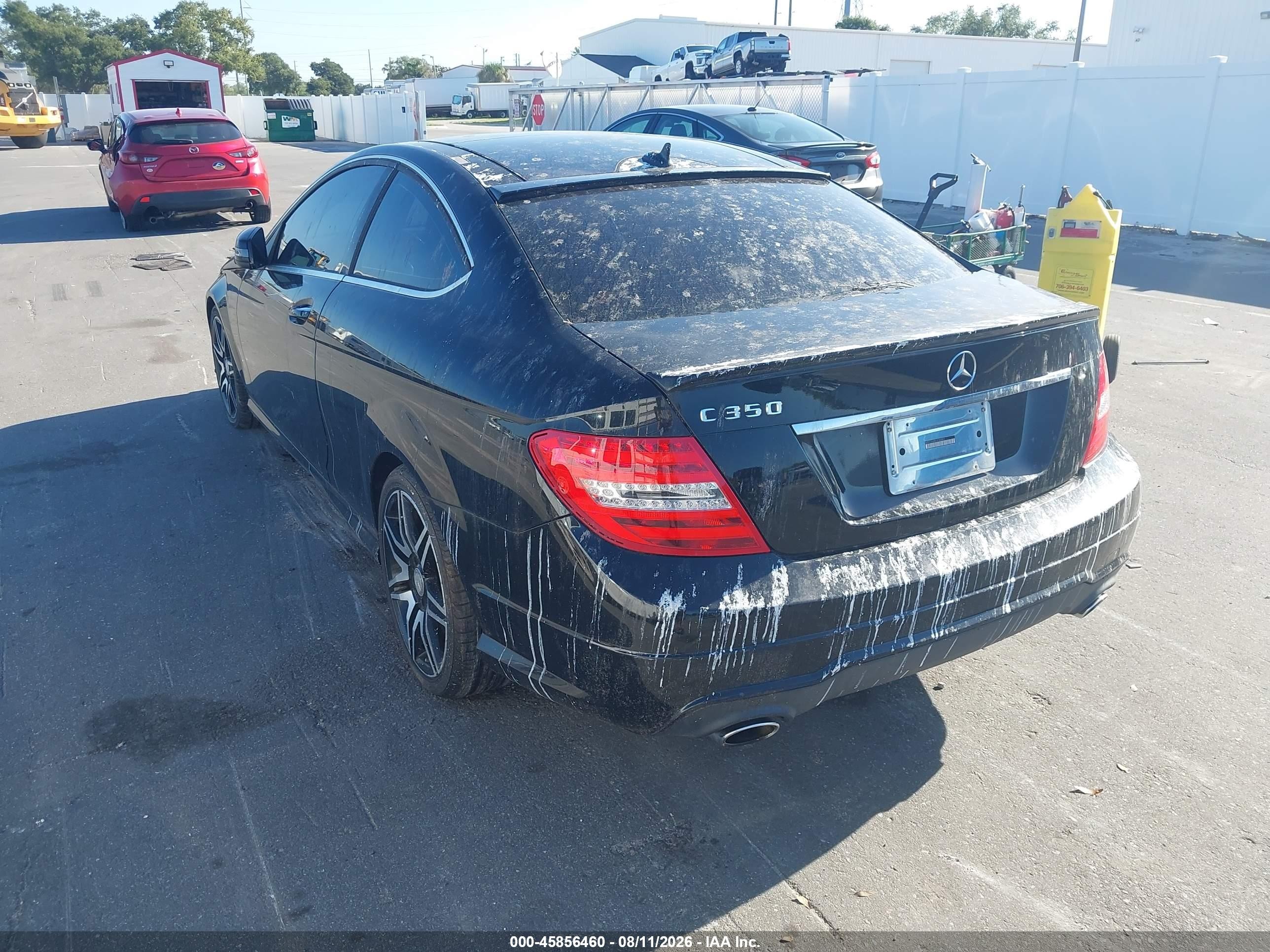 2013 Mercedes-benz C 350 Sport Black vin: WDDGJ5HB6DF942805