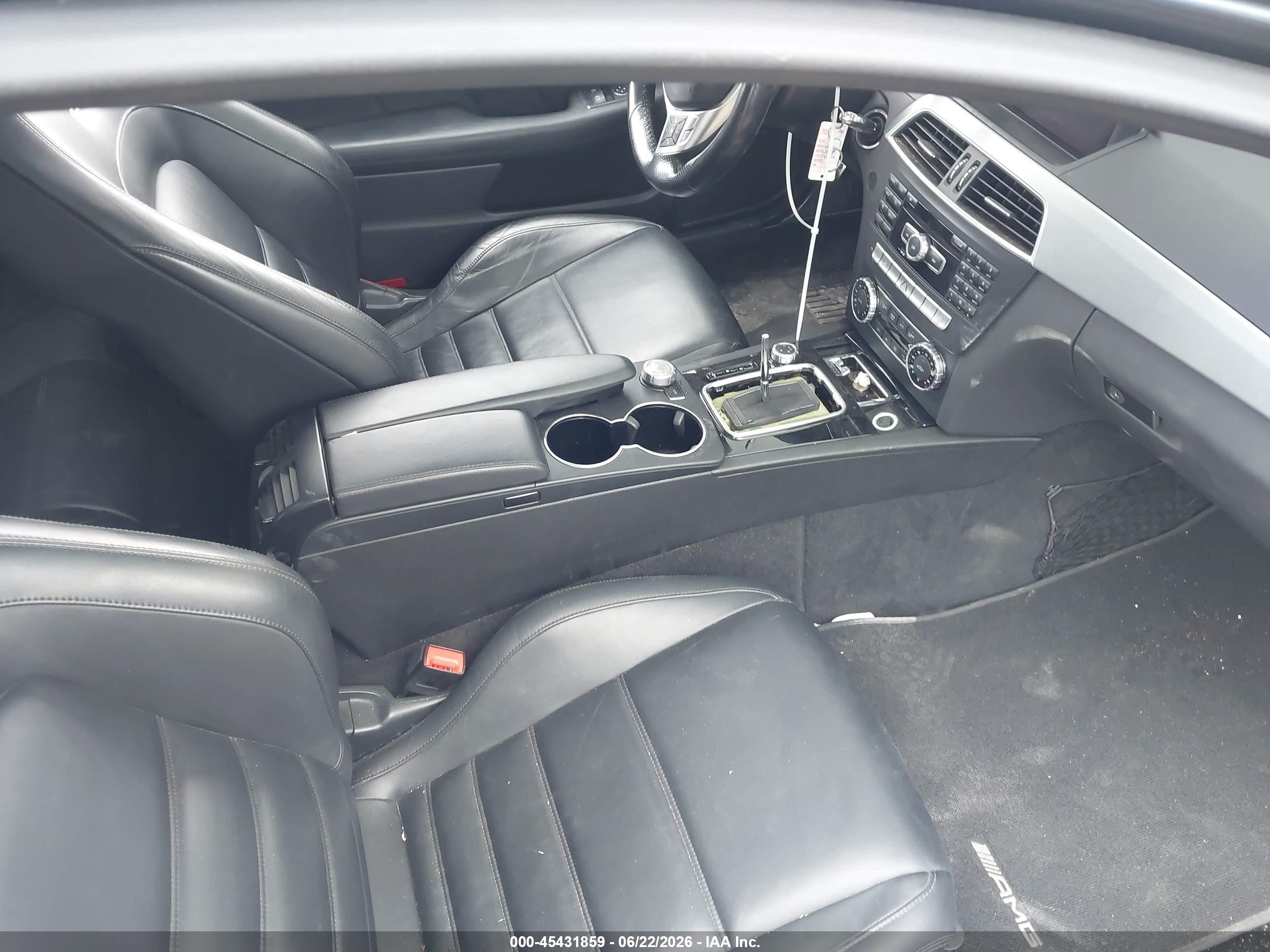 2014 Mercedes-benz C 63 Amg   Gray vin: WDDGJ7HB7EG171276