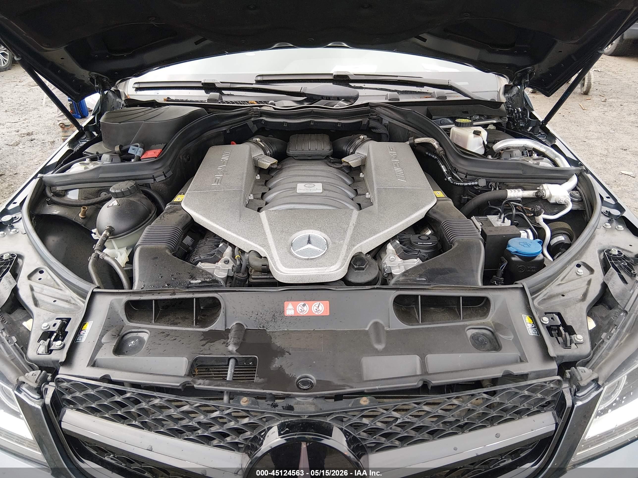 2014 Mercedes-benz C 63 Amg   Gray vin: WDDGJ7HB9EG173448