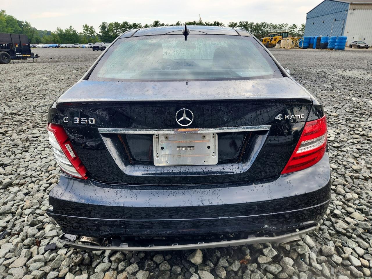 2012 Mercedes-benz C 350 4matic Black vin: WDDGJ8JB1CF893345