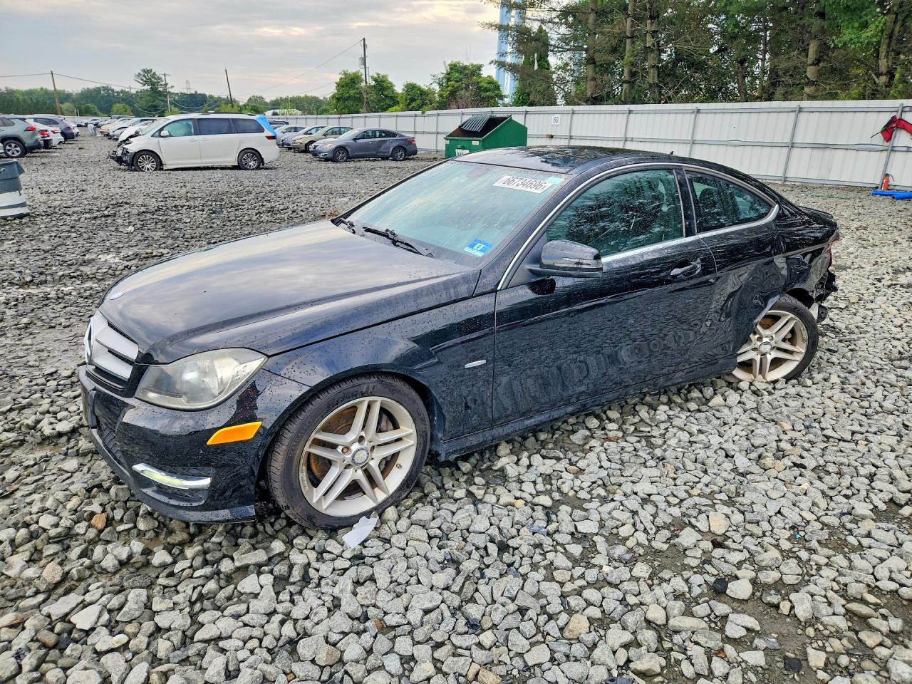 2012 Mercedes-benz C 350 4matic Black vin: WDDGJ8JB1CF893345