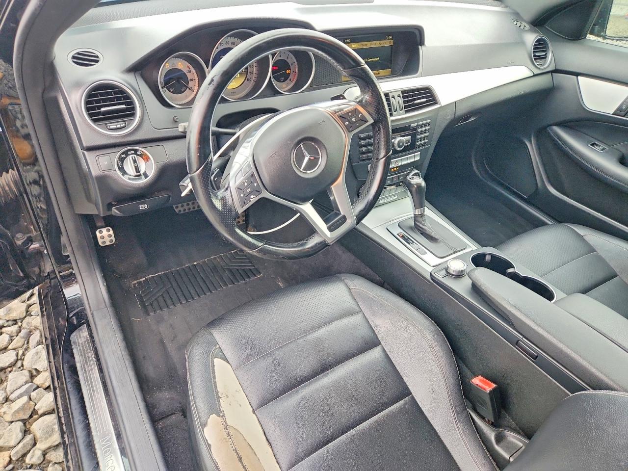 2012 Mercedes-benz C 350 4matic Black vin: WDDGJ8JB1CF893345