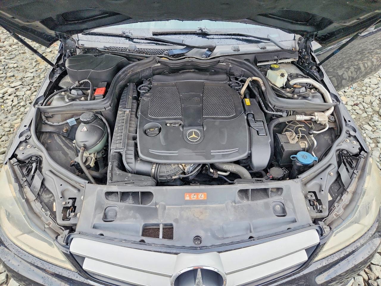 2012 Mercedes-benz C 350 4matic Black vin: WDDGJ8JB1CF893345