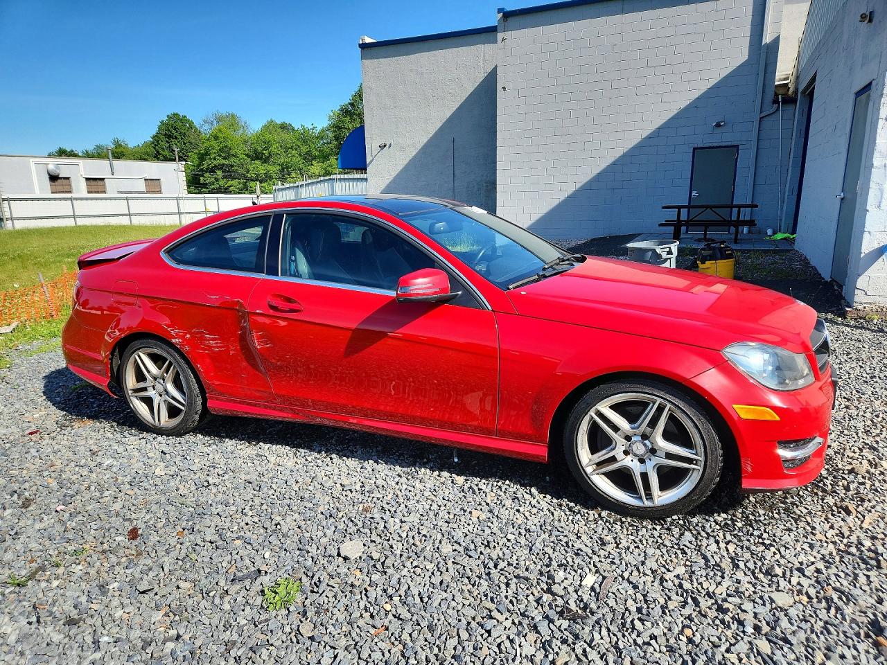 2014 Mercedes-benz C 350 4matic White vin: WDDGJ8JB1EG195556