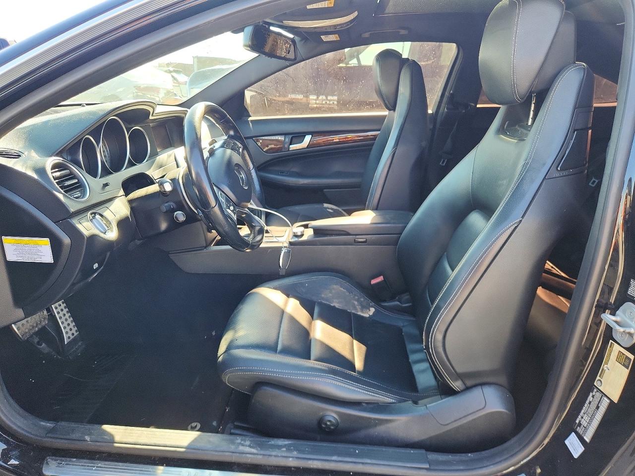 2013 Mercedes-benz C 350 4matic Black vin: WDDGJ8JB3DG065082