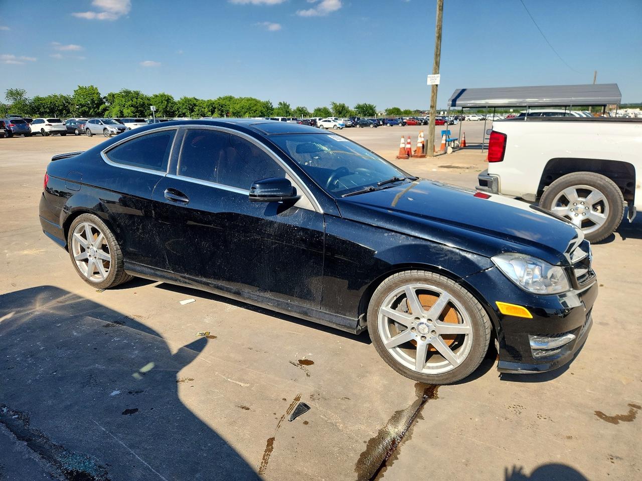 2013 Mercedes-benz C 350 4matic Black vin: WDDGJ8JB3DG065082
