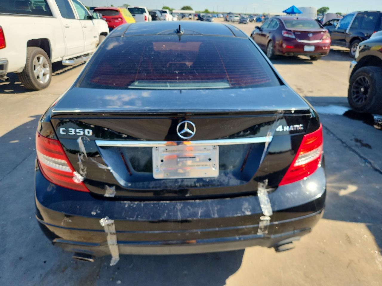 2013 Mercedes-benz C 350 4matic Black vin: WDDGJ8JB3DG065082