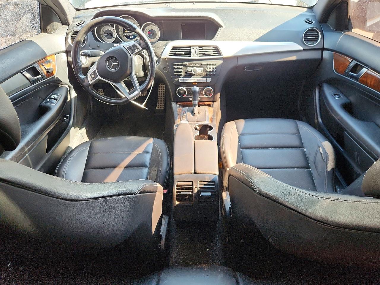 2013 Mercedes-benz C 350 4matic Black vin: WDDGJ8JB3DG065082