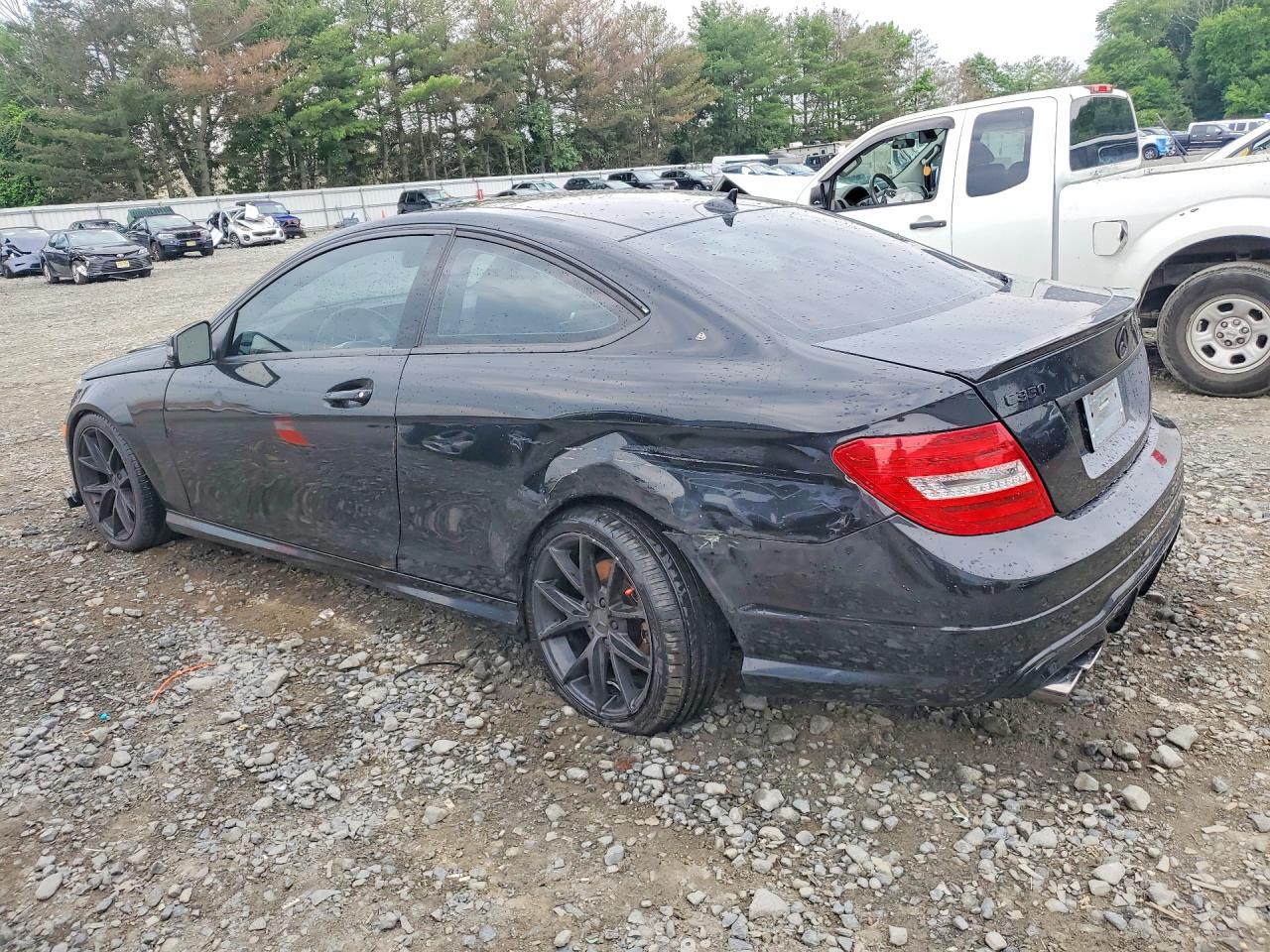 2013 Mercedes-benz C 350 4matic Black vin: WDDGJ8JB4DG050073