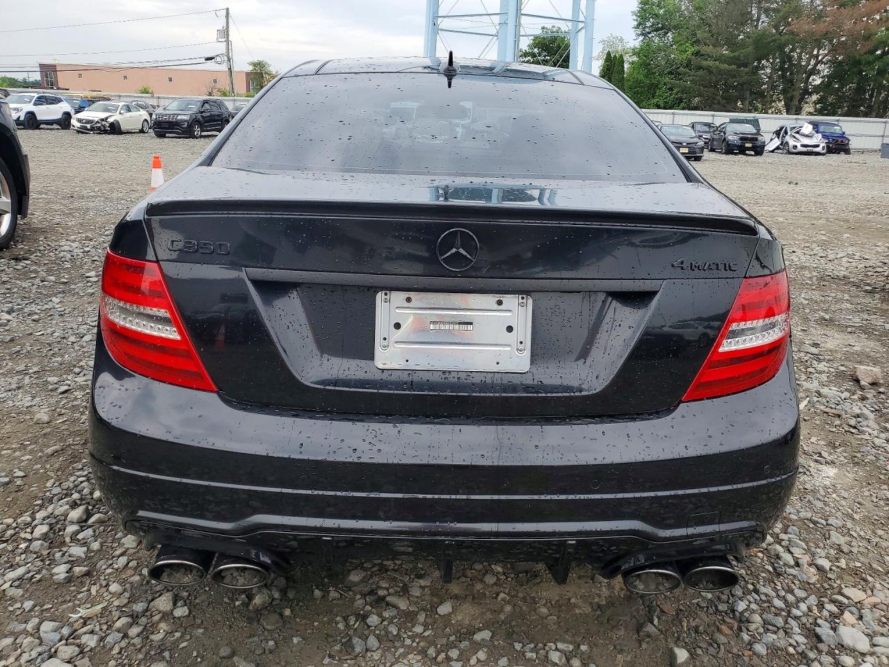 2013 Mercedes-benz C 350 4matic Black vin: WDDGJ8JB4DG050073
