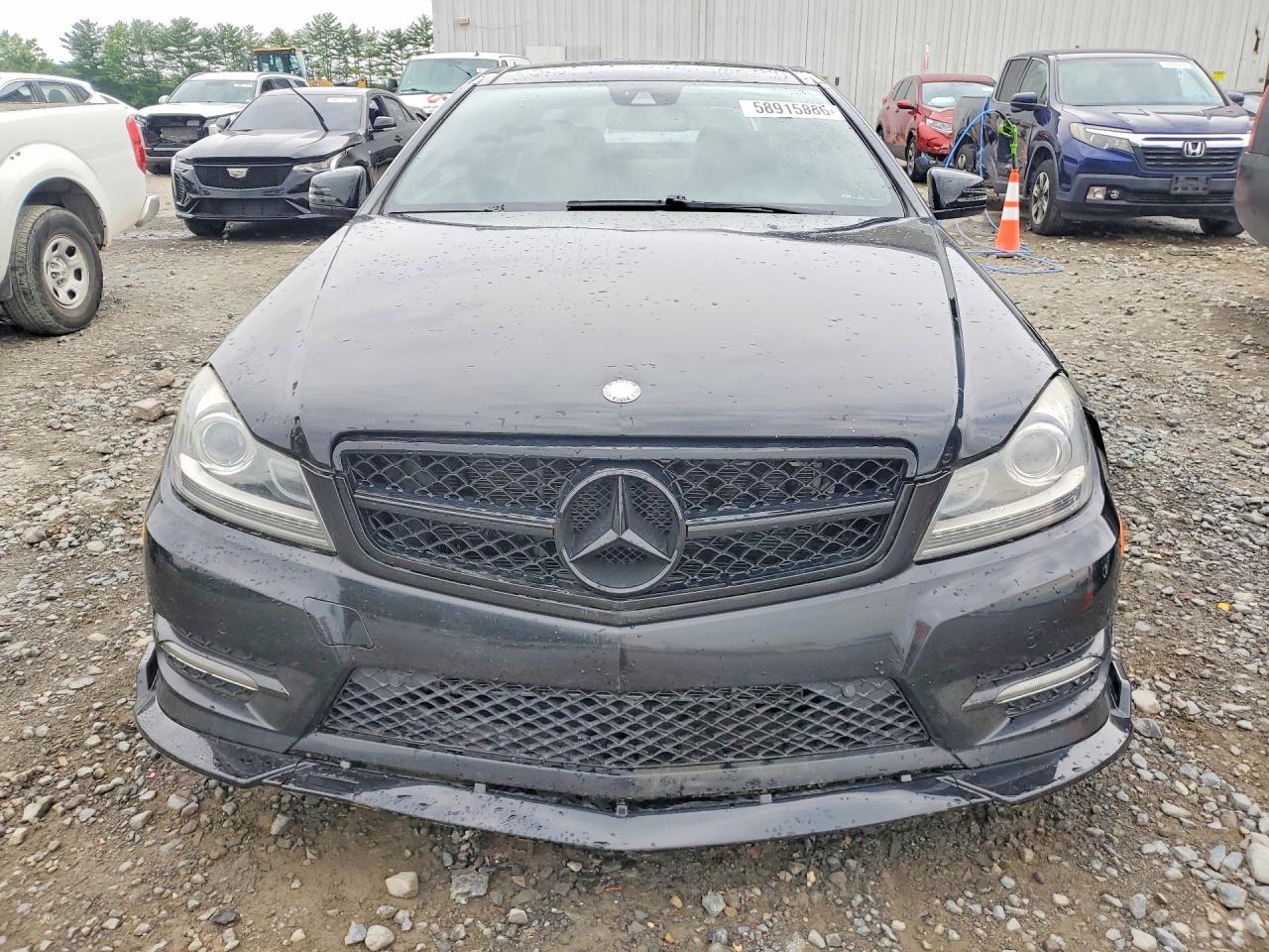 2013 Mercedes-benz C 350 4matic Black vin: WDDGJ8JB4DG050073