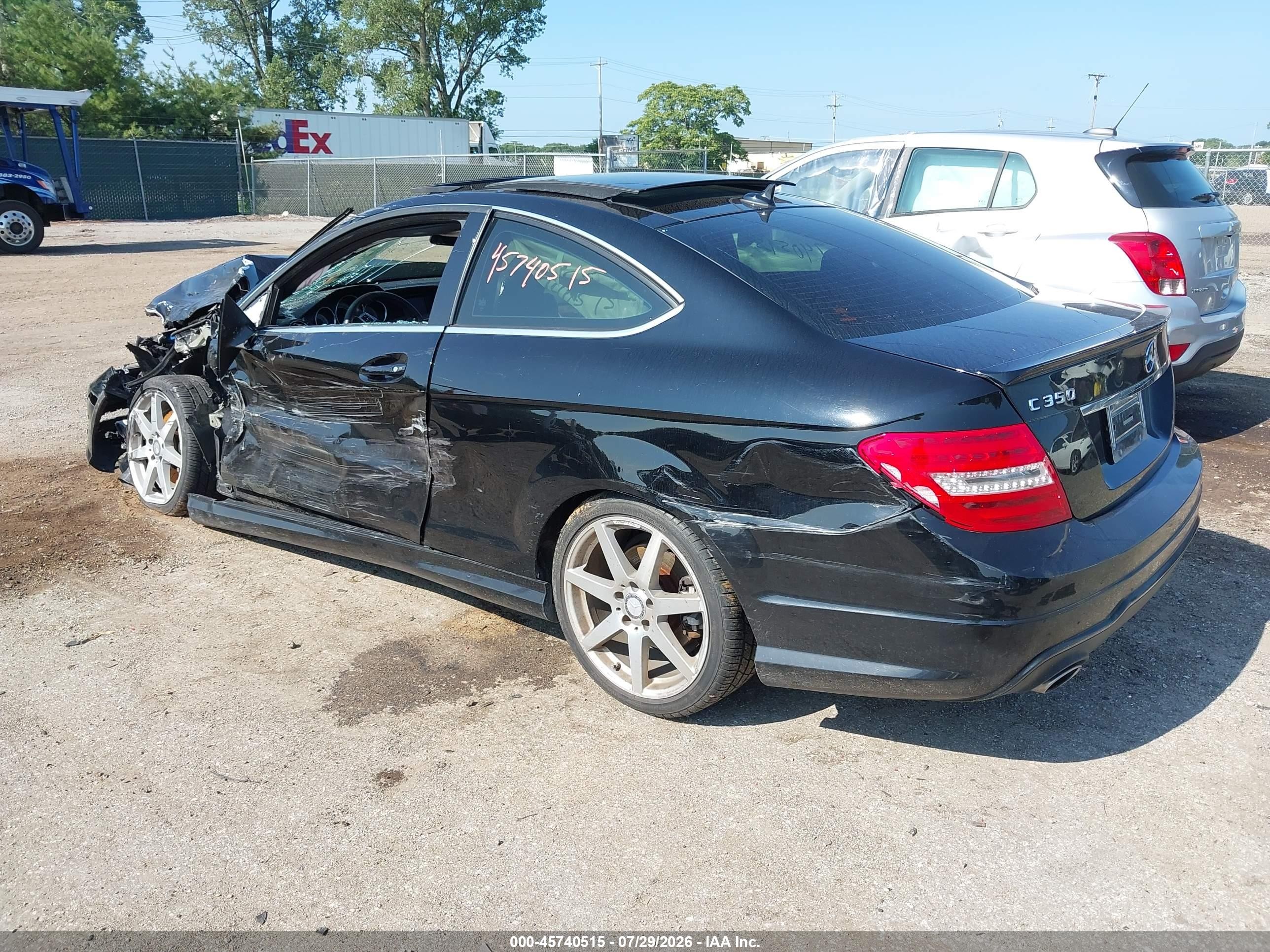 2015 Mercedes-benz C 350 Sport 4matic Black vin: WDDGJ8JB5FG370957