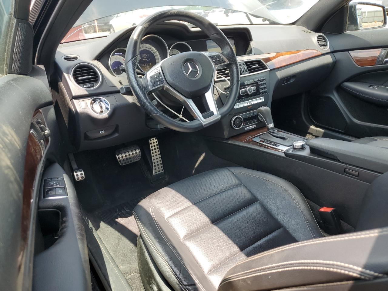 2012 Mercedes-benz C 350 4matic Black vin: WDDGJ8JBXCF902883