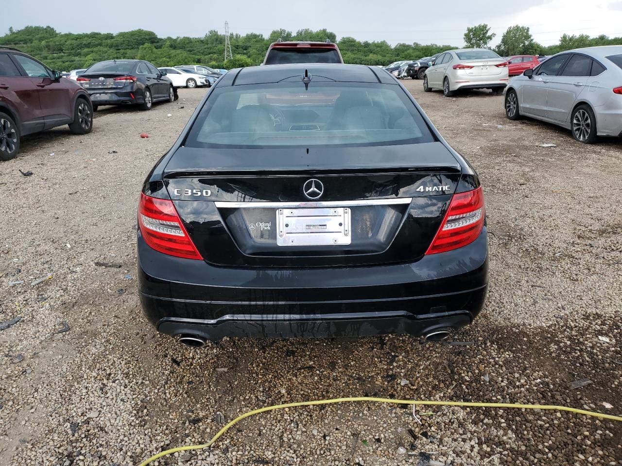2012 Mercedes-benz C 350 4matic Black vin: WDDGJ8JBXCF902883