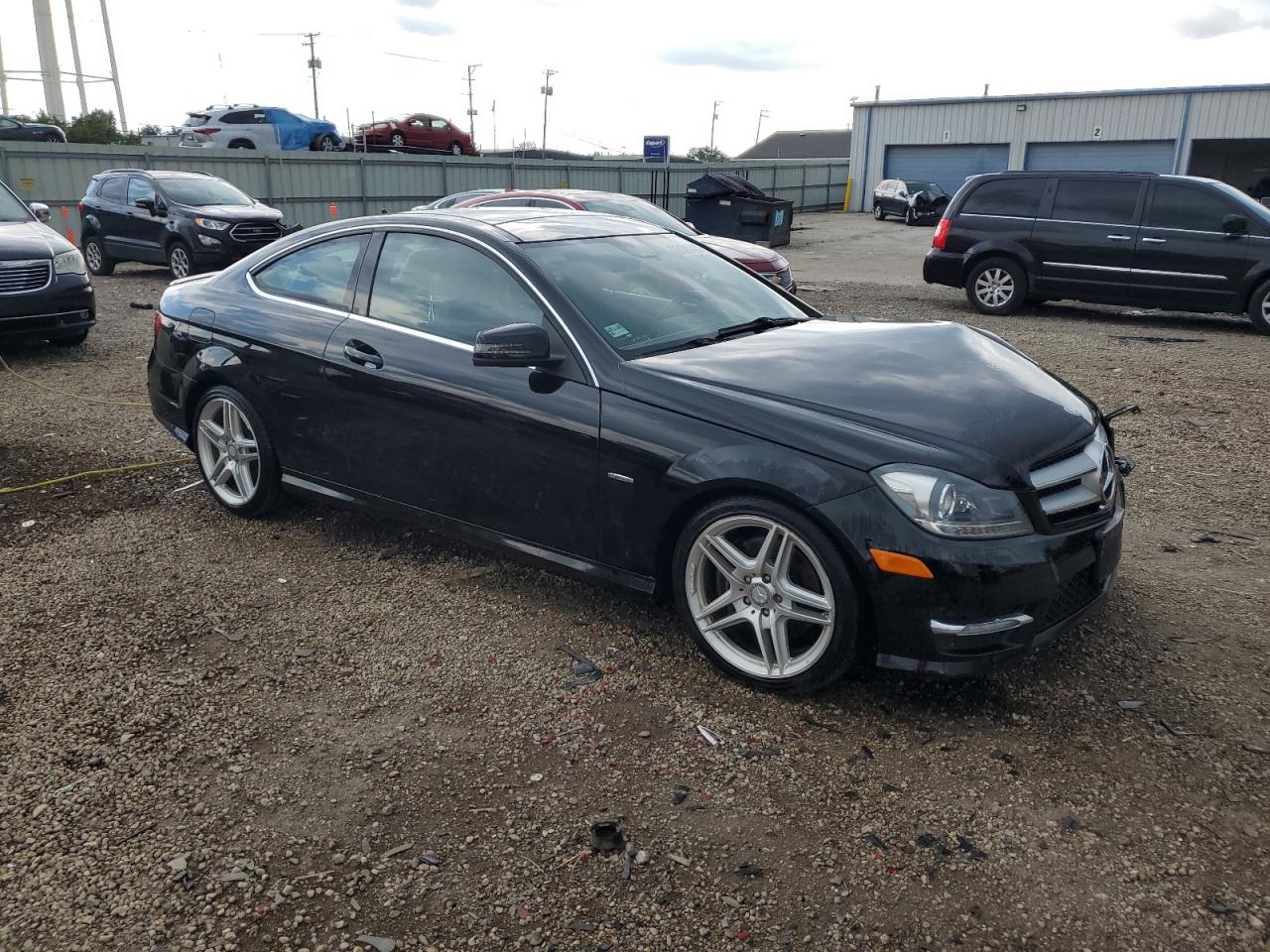 2012 Mercedes-benz C 350 4matic Black vin: WDDGJ8JBXCF902883