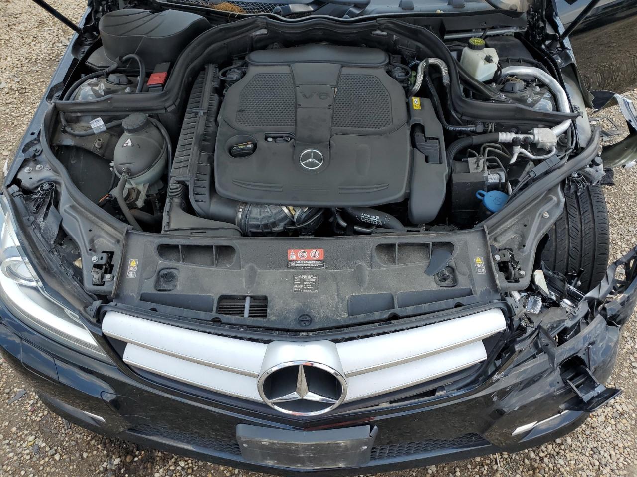 2012 Mercedes-benz C 350 4matic Black vin: WDDGJ8JBXCF902883