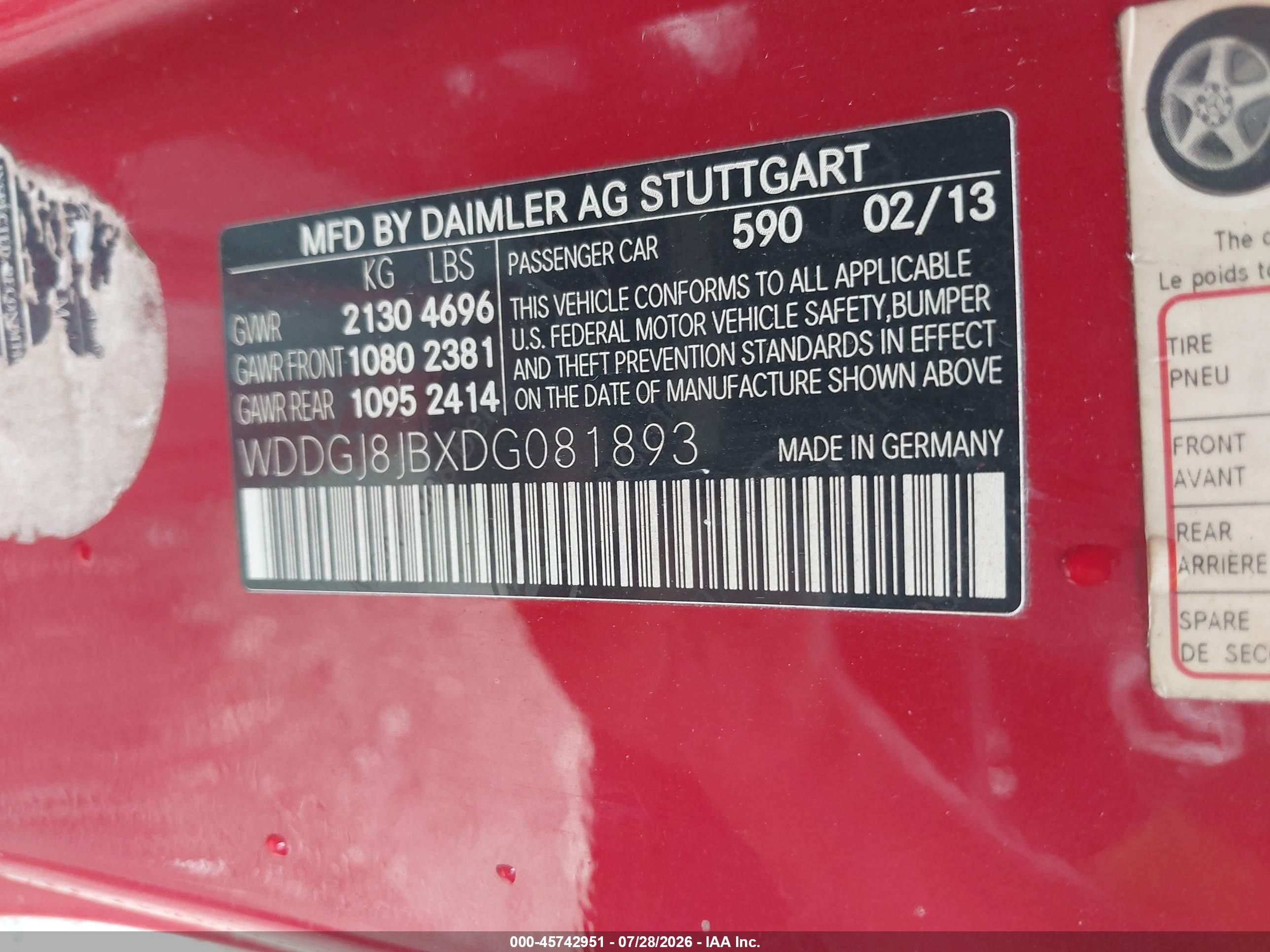 2013 Mercedes-benz C 350 Sport 4matic Красный vin: WDDGJ8JBXDG081893