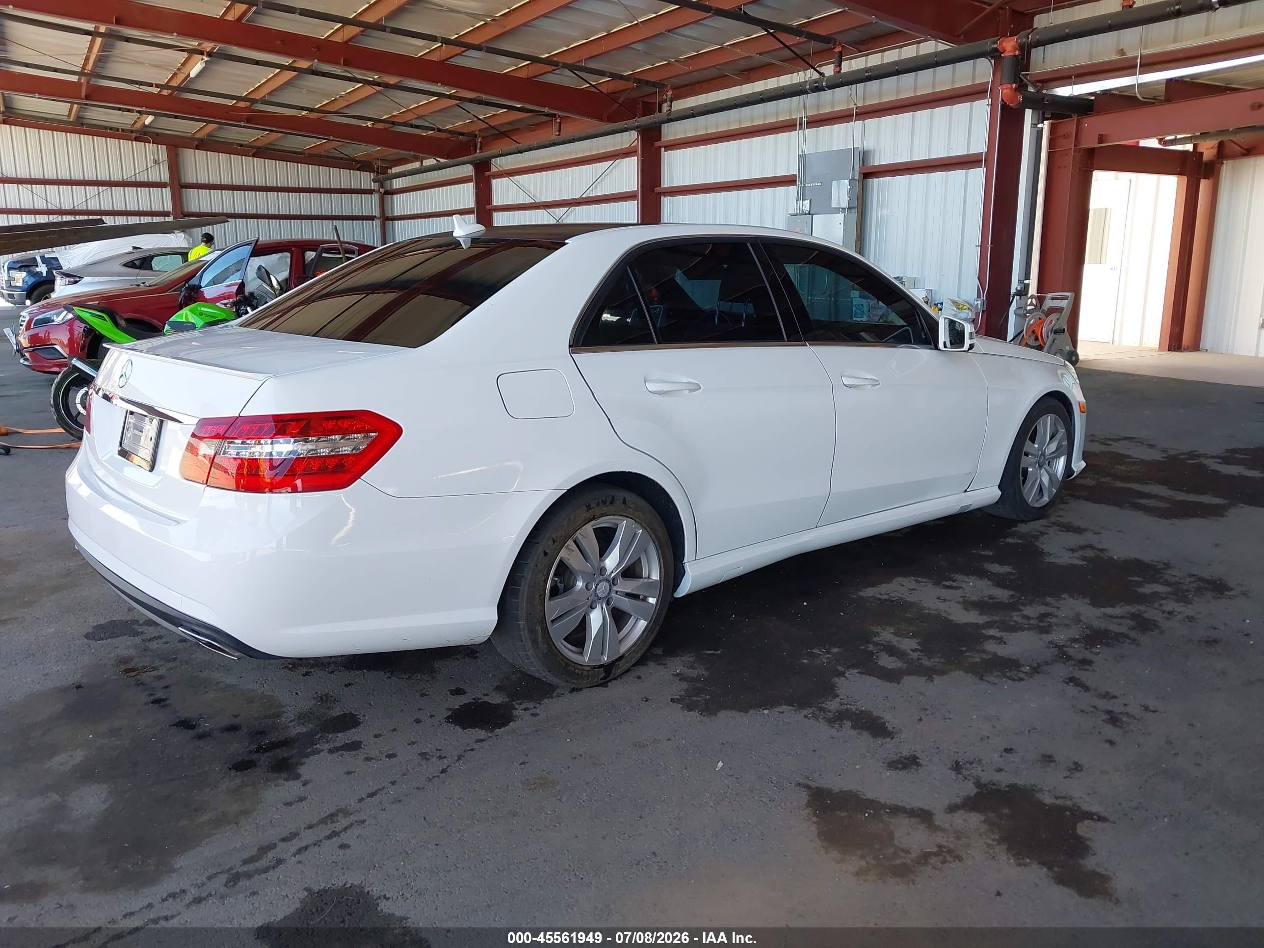 2013 Mercedes-benz E 350 Bluetec   White vin: WDDHF2EB0DA695545