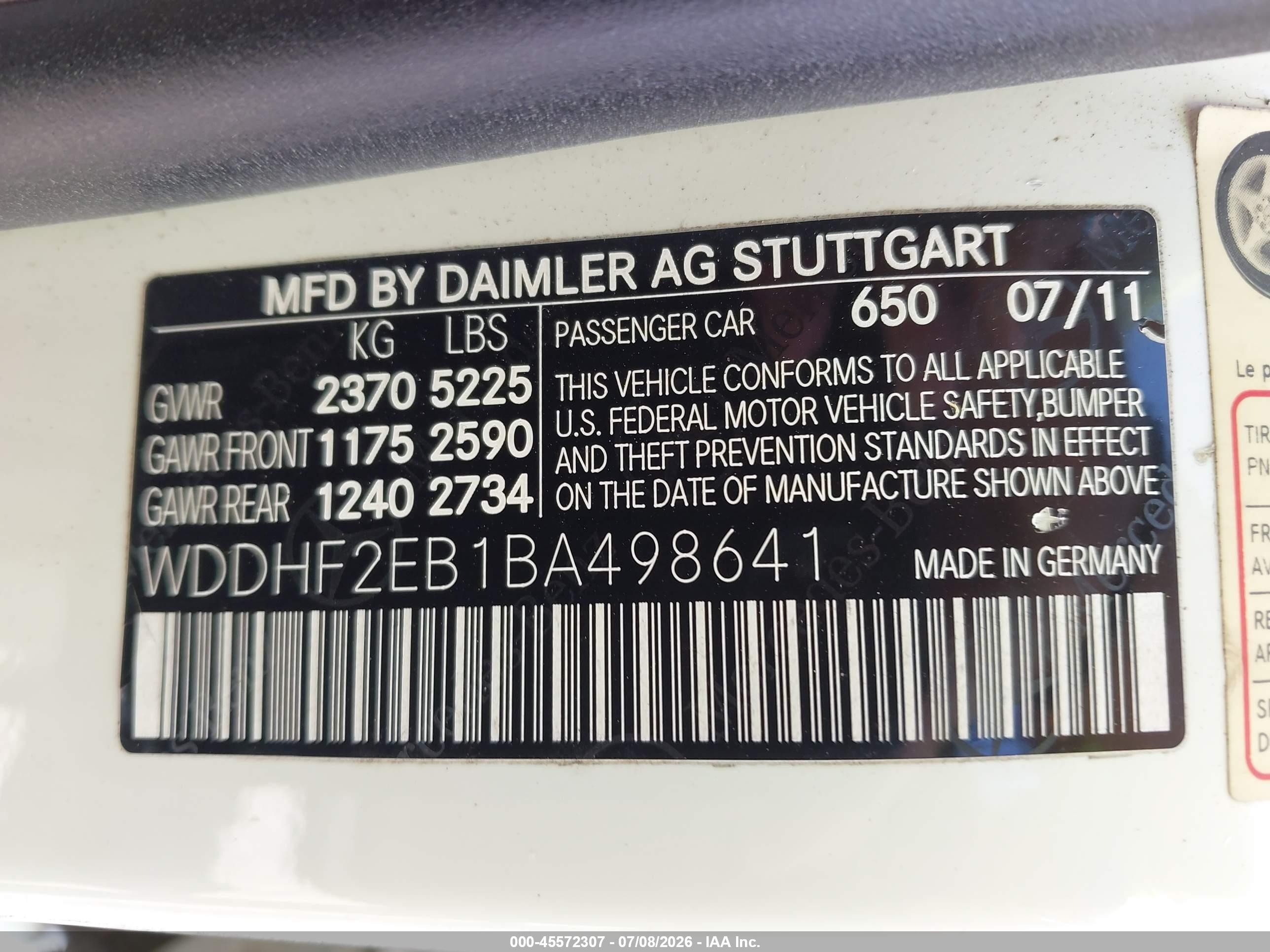 2011 Mercedes-benz E 350 Bluetec   White vin: WDDHF2EB1BA498641