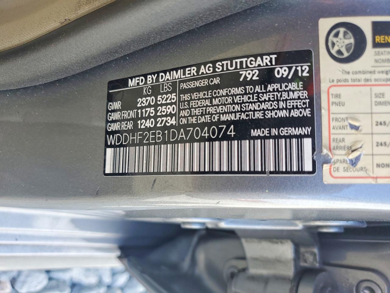 2013 Mercedes-benz 350 Silver vin: WDDHF2EB1DA704074
