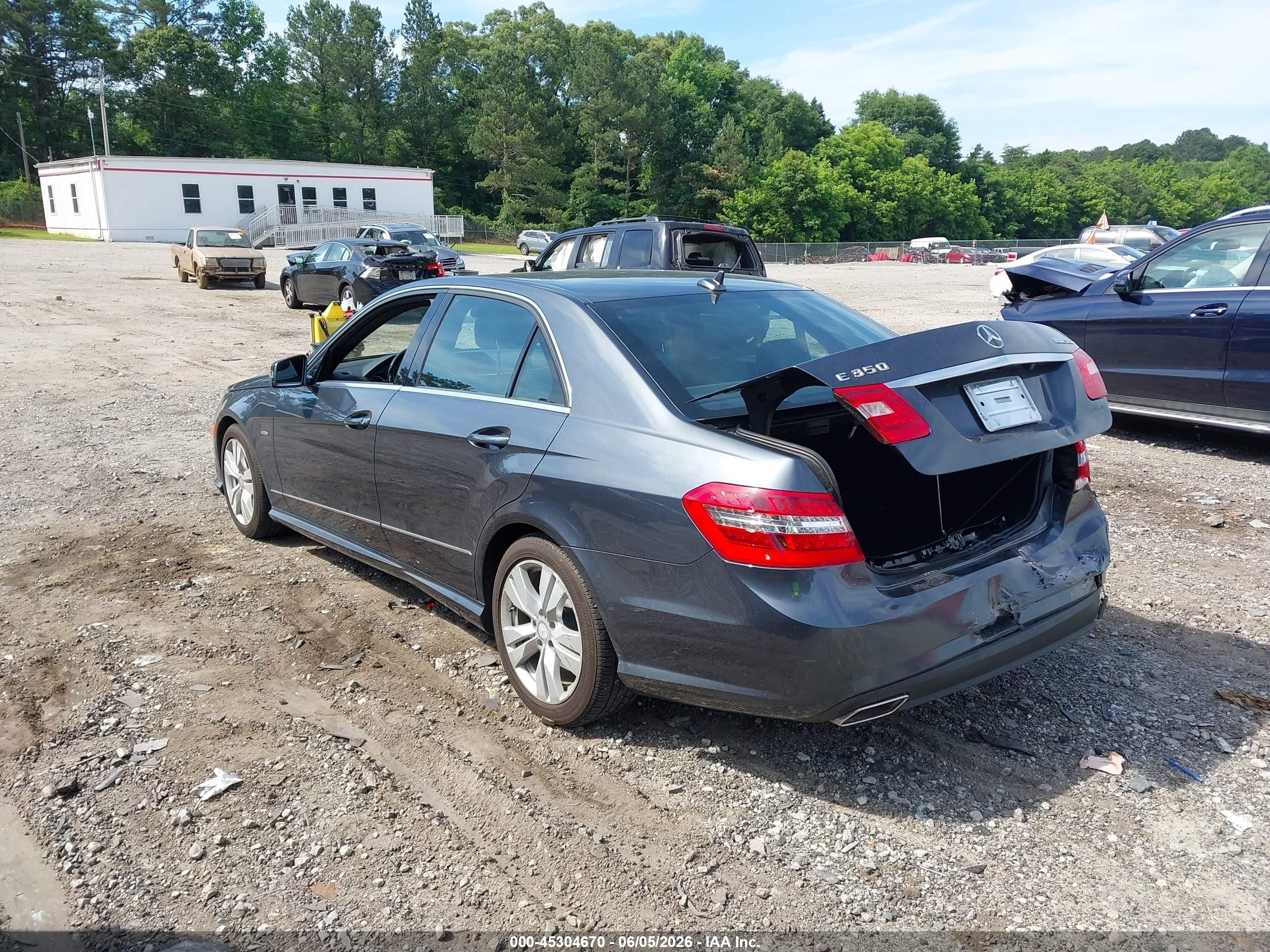 2012 Mercedes-benz E 350 Bluetec   Gray vin: WDDHF2EB2CA522849