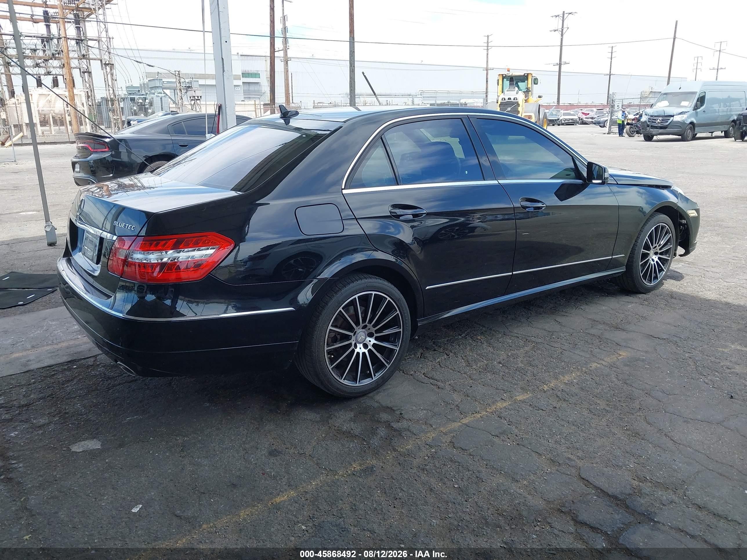 2013 Mercedes-benz E 350 Bluetec   Black vin: WDDHF2EB4DA753625