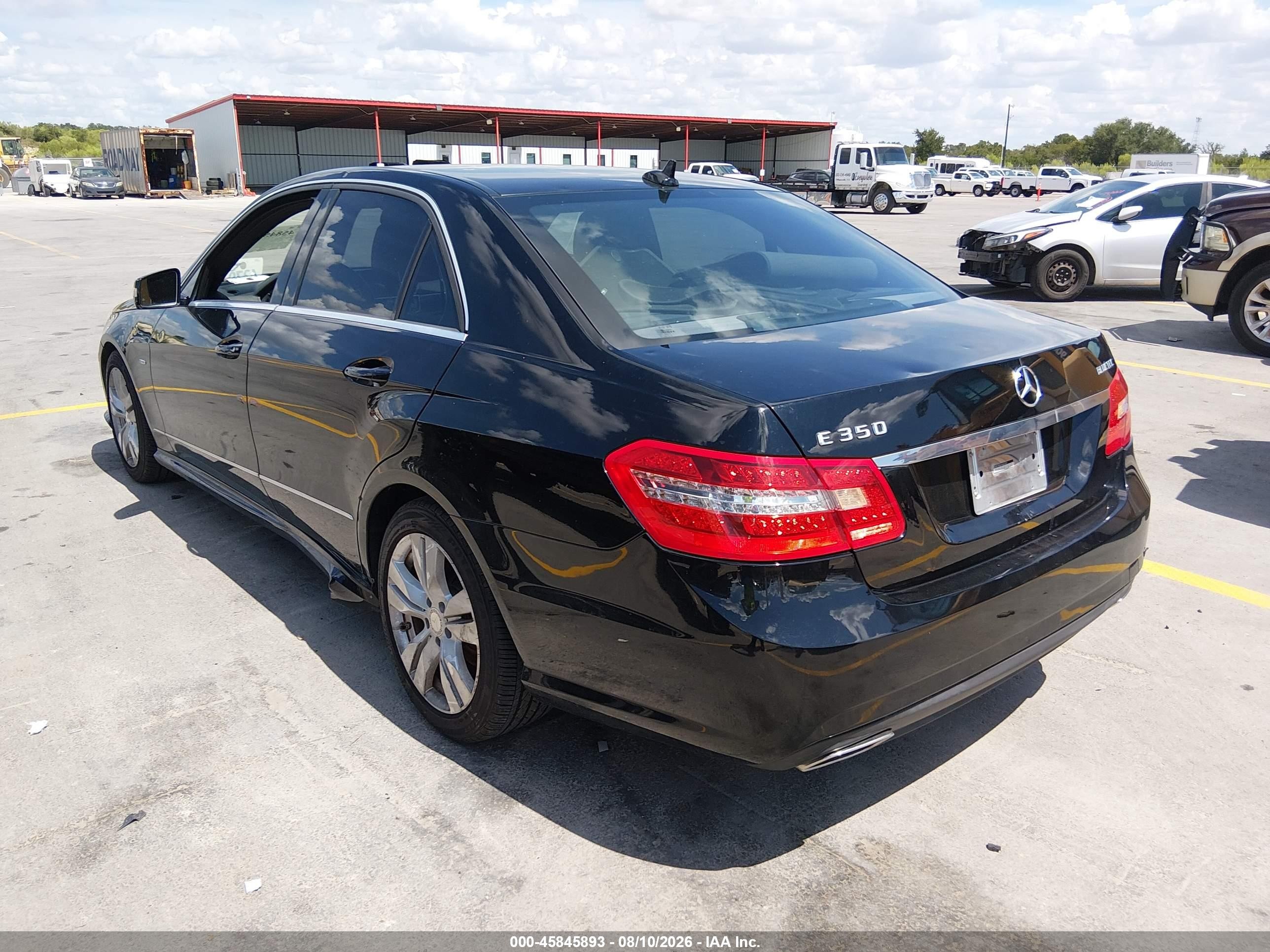 2012 Mercedes-benz E 350 Bluetec   Black vin: WDDHF2EB6CA603269