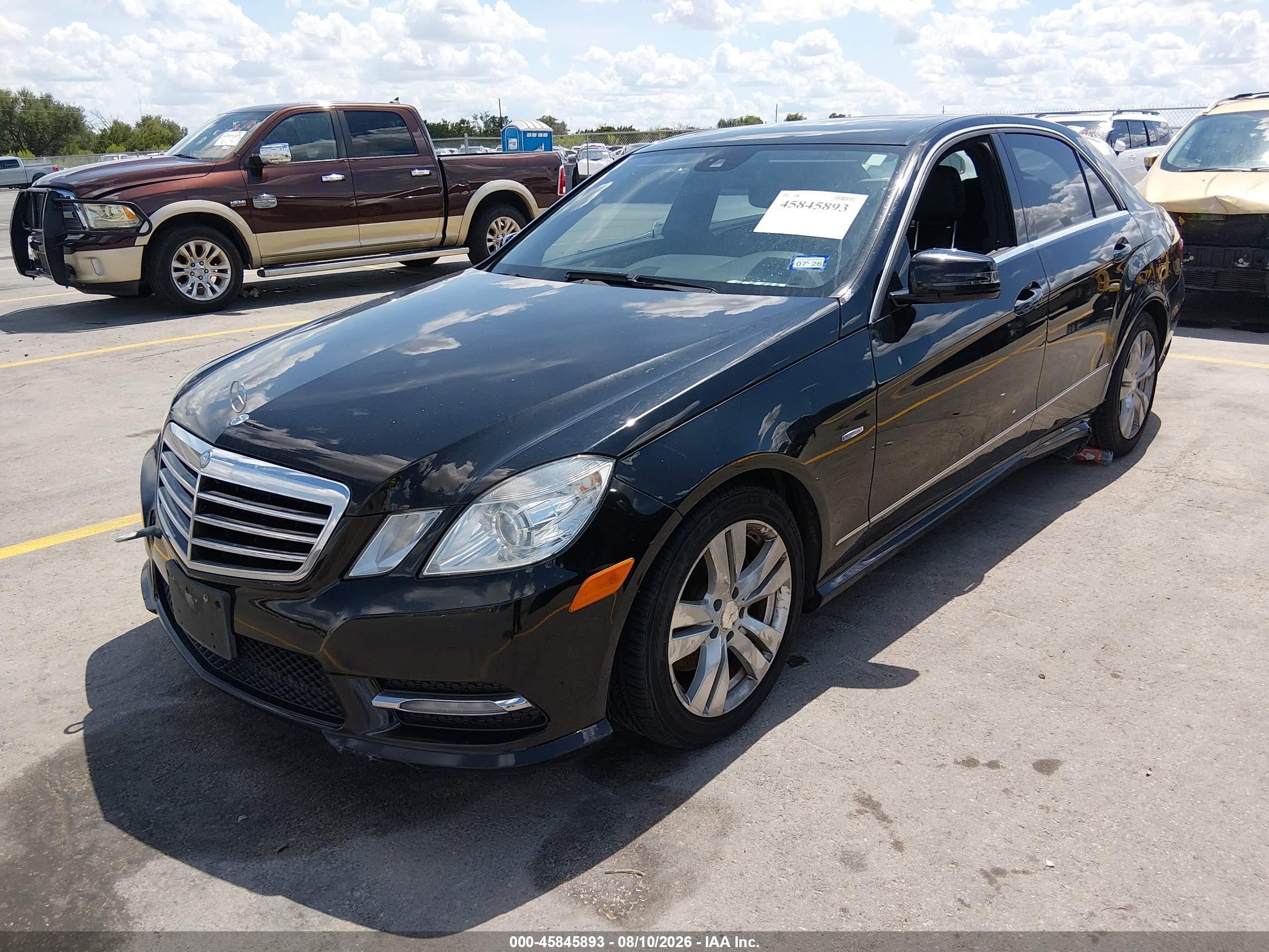 2012 Mercedes-benz E 350 Bluetec   Black vin: WDDHF2EB6CA603269