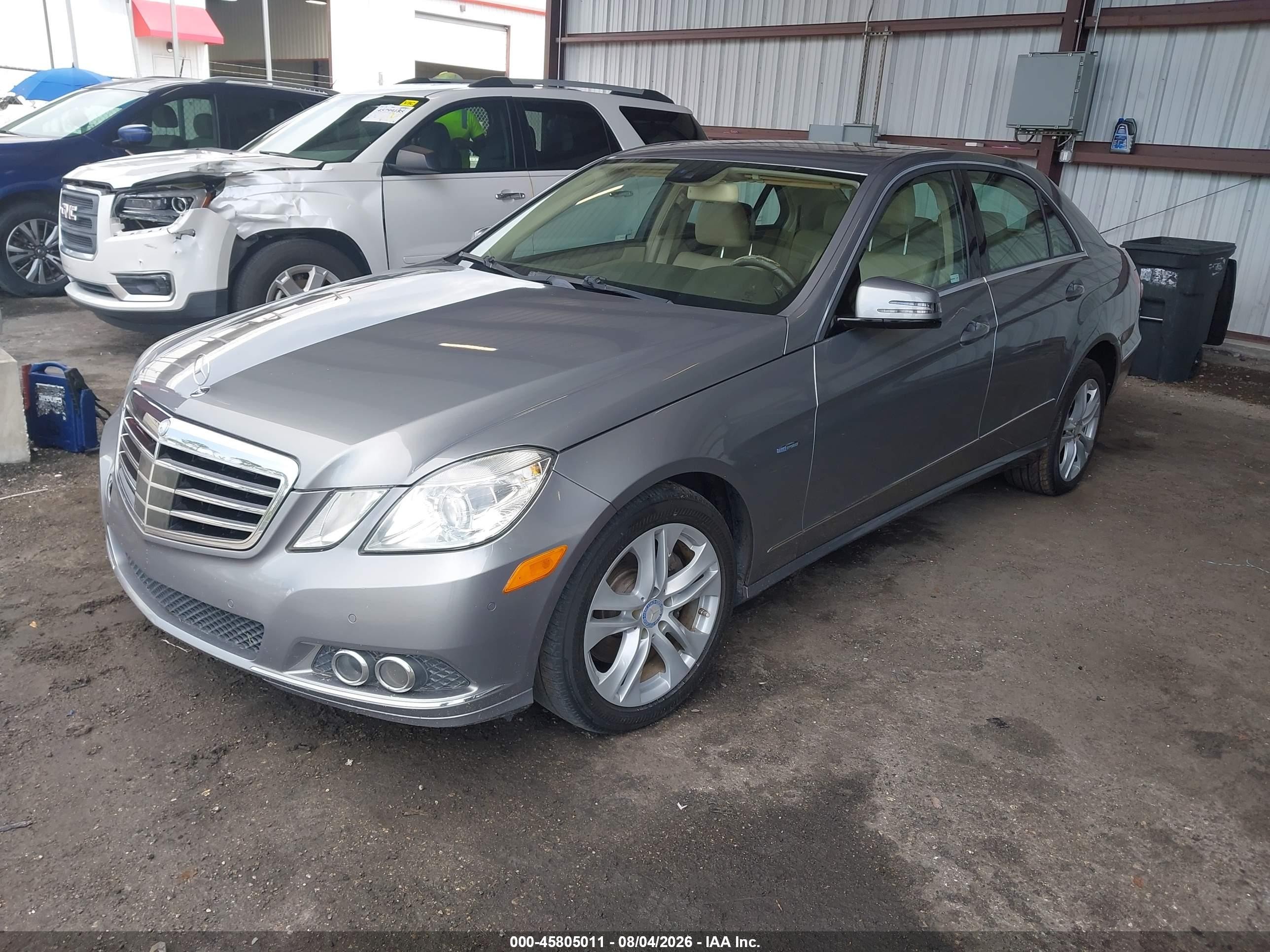 2011 Mercedes-benz E 350 Bluetec   Silver vin: WDDHF2EB7BA329580