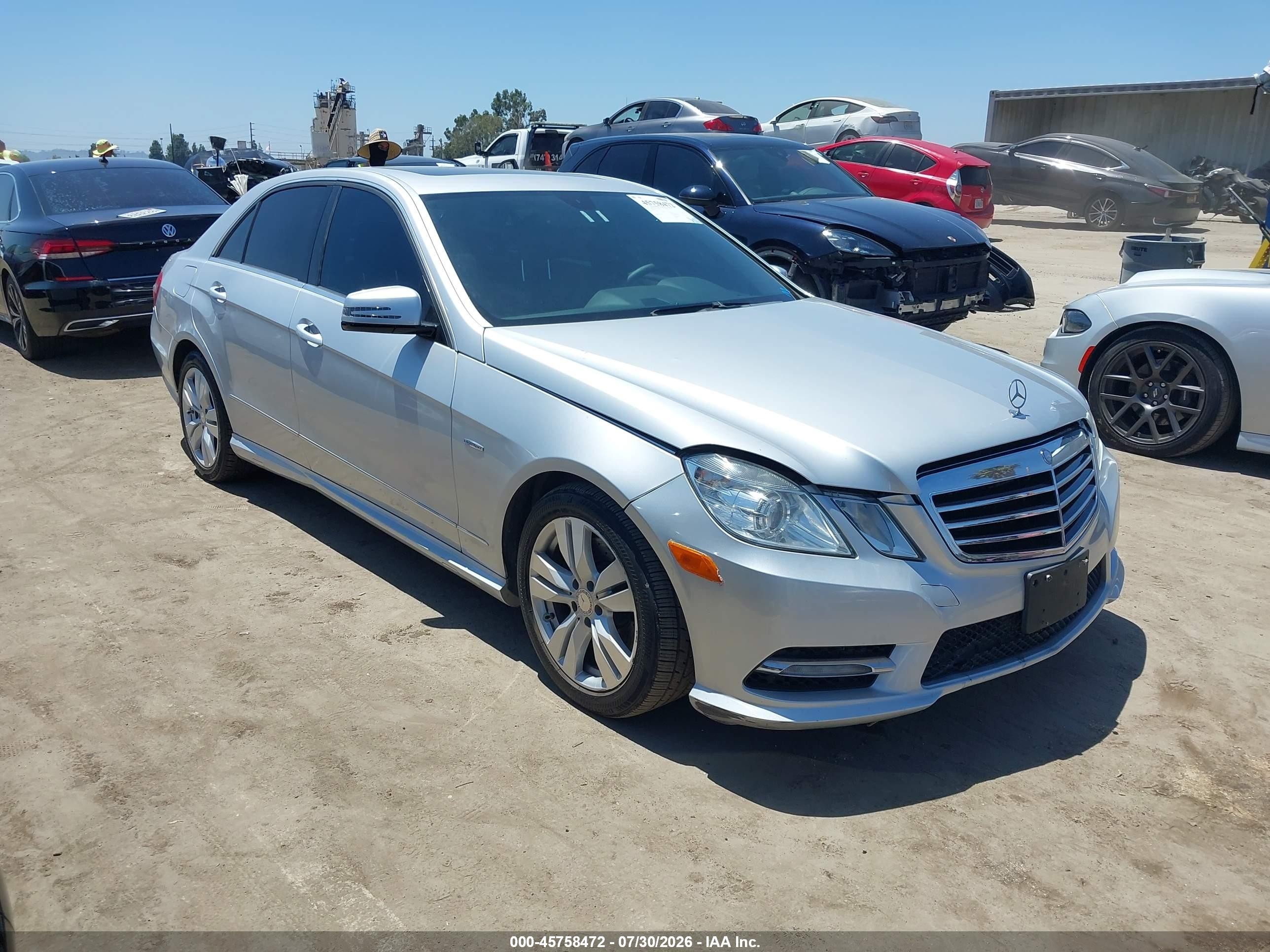 2012 Mercedes-benz E 350 Bluetec   Silver vin: WDDHF2EB7CA575207