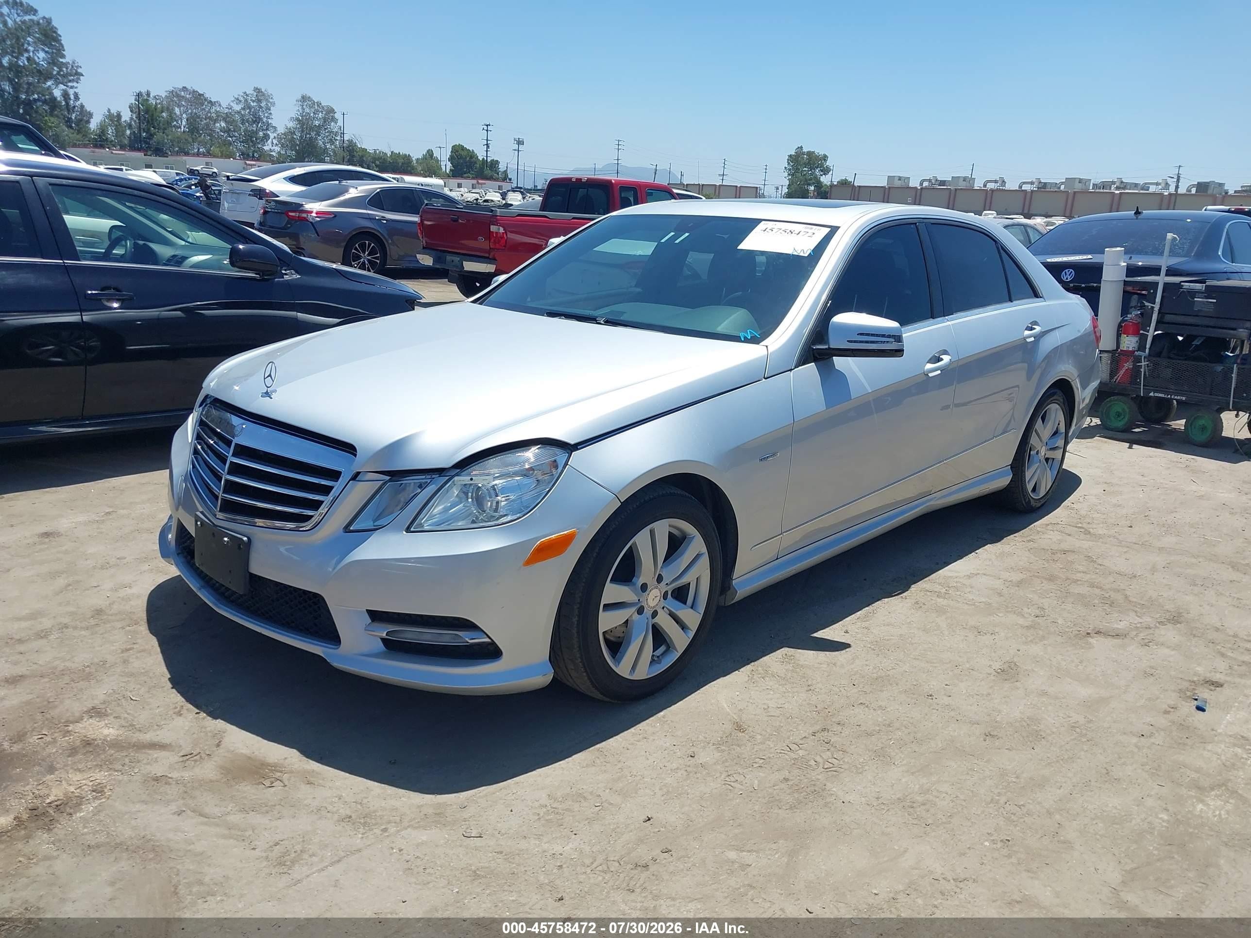 2012 Mercedes-benz E 350 Bluetec   Silver vin: WDDHF2EB7CA575207