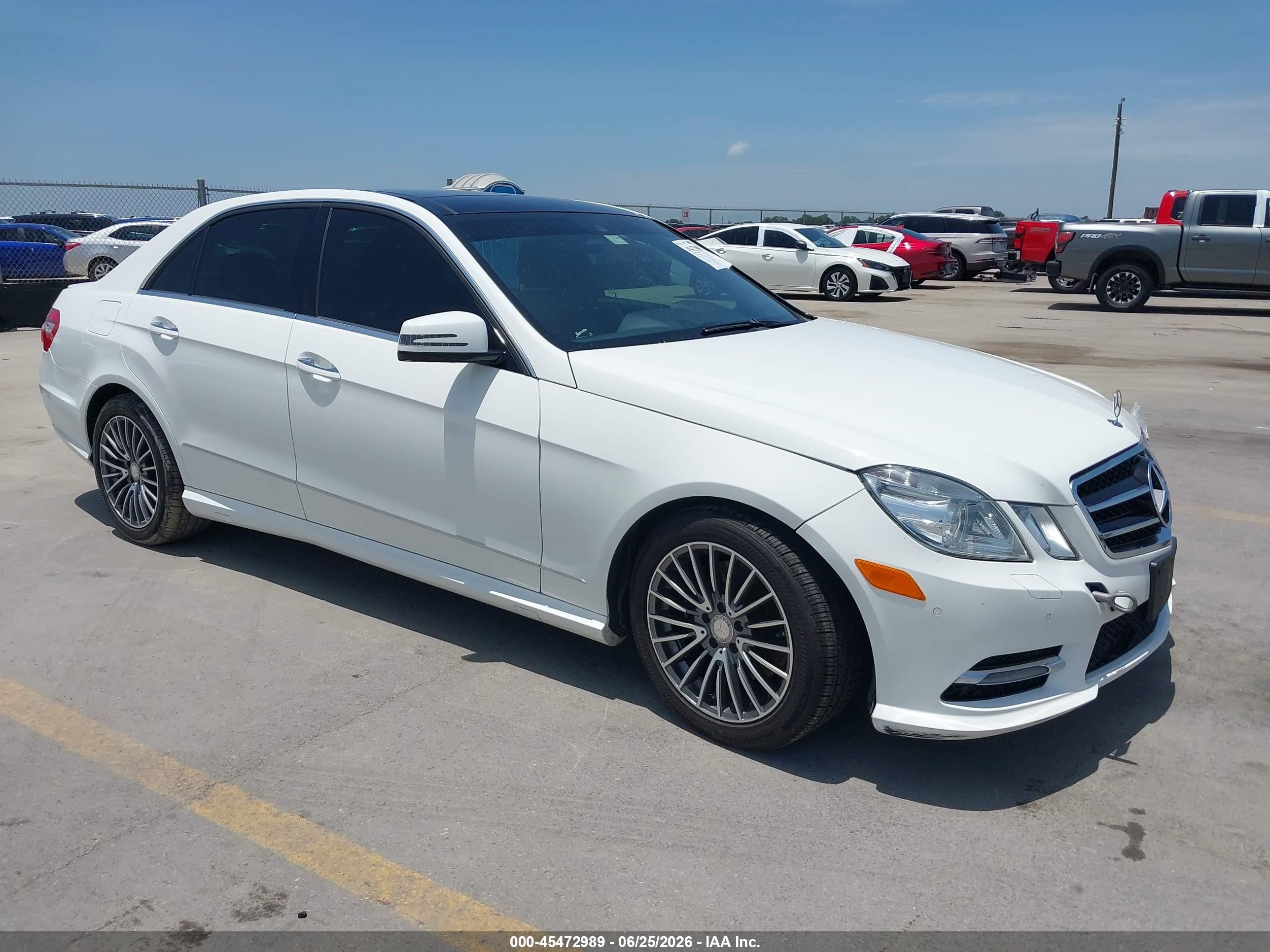 2013 Mercedes-benz E 350 Bluetec   White vin: WDDHF2EB7DA723969