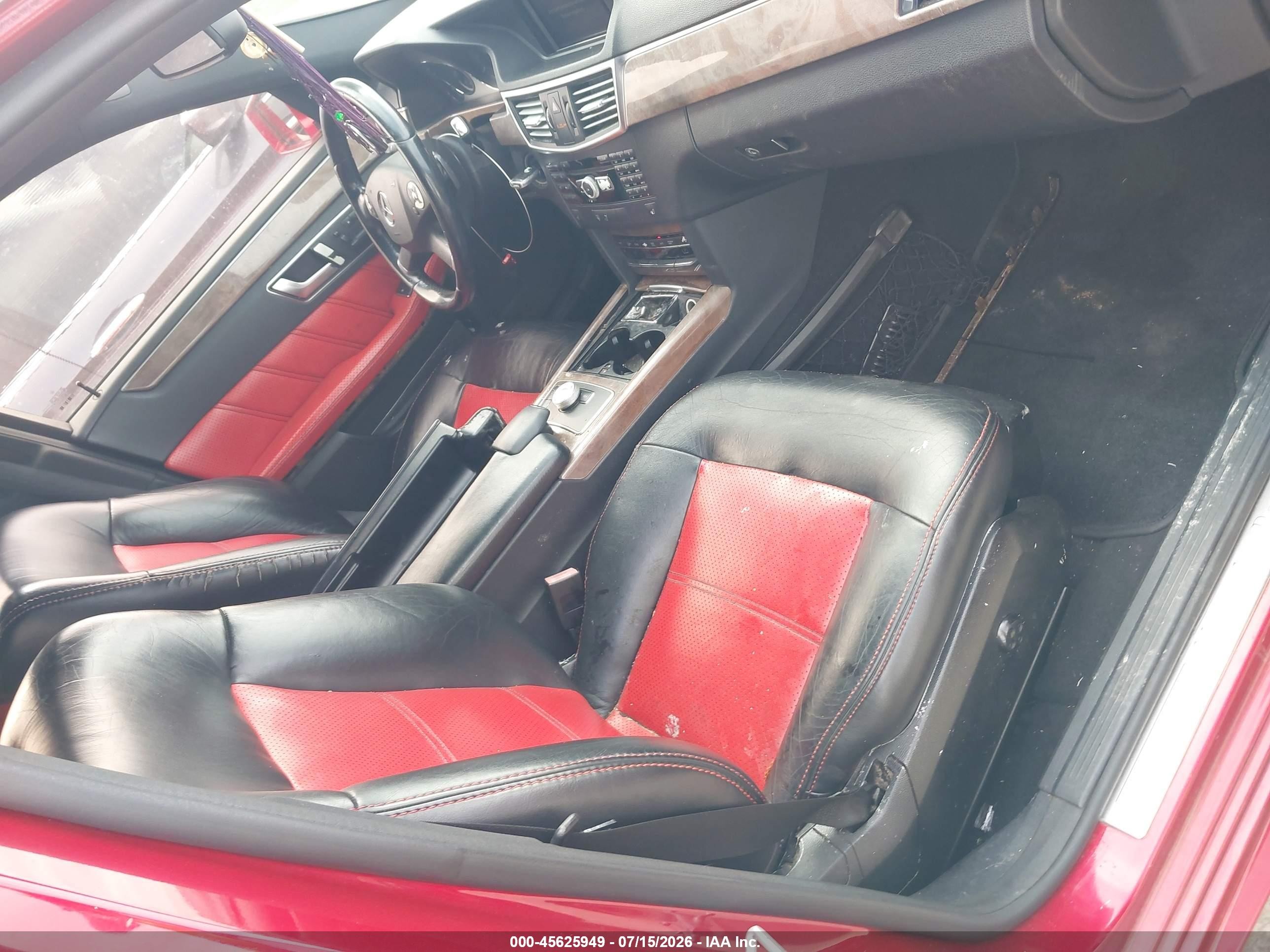 2012 Mercedes-benz E 350 Bluetec   Красный vin: WDDHF2EB8CA565804