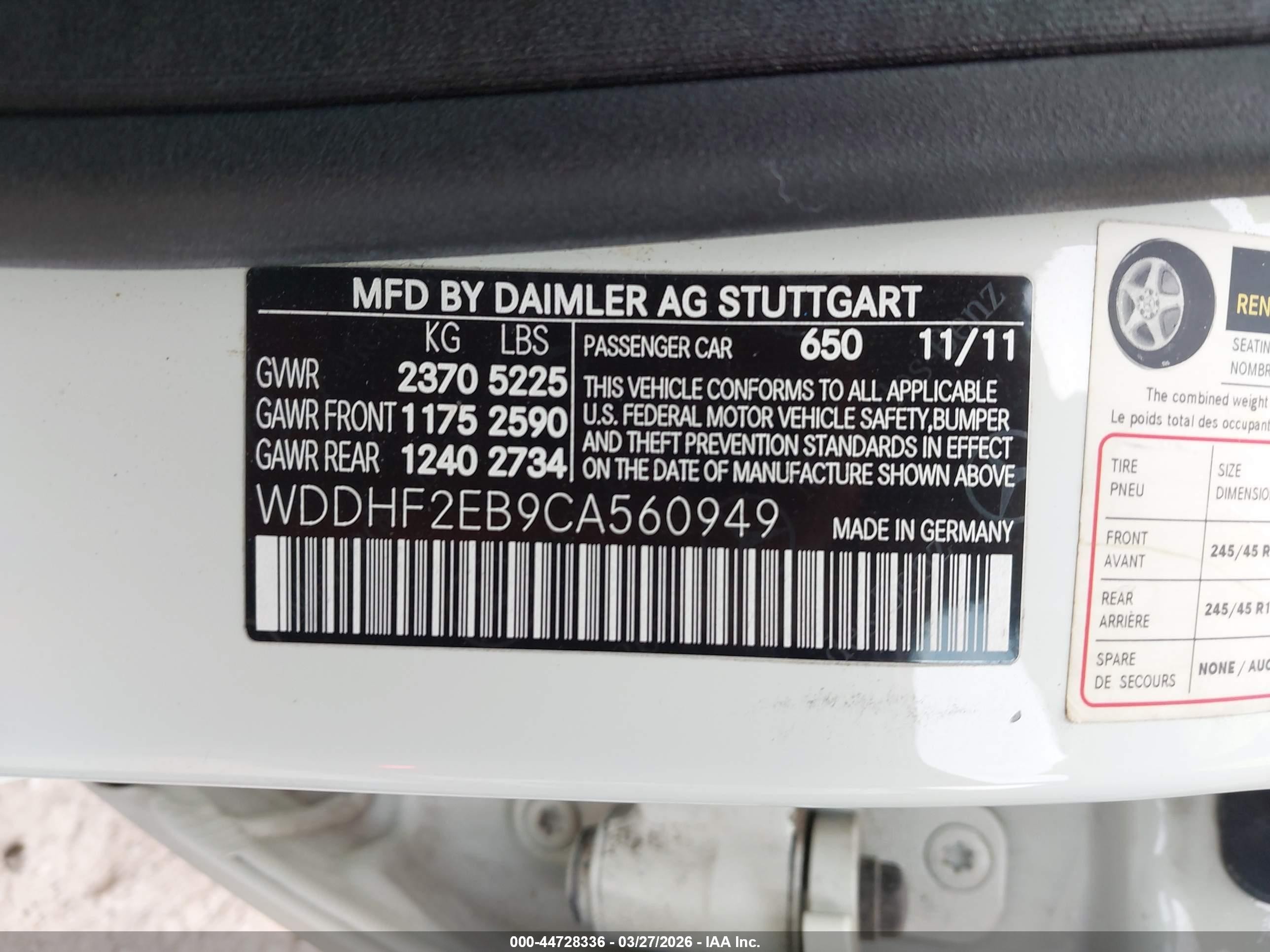 2012 Mercedes-benz E 350 Bluetec   White vin: WDDHF2EB9CA560949