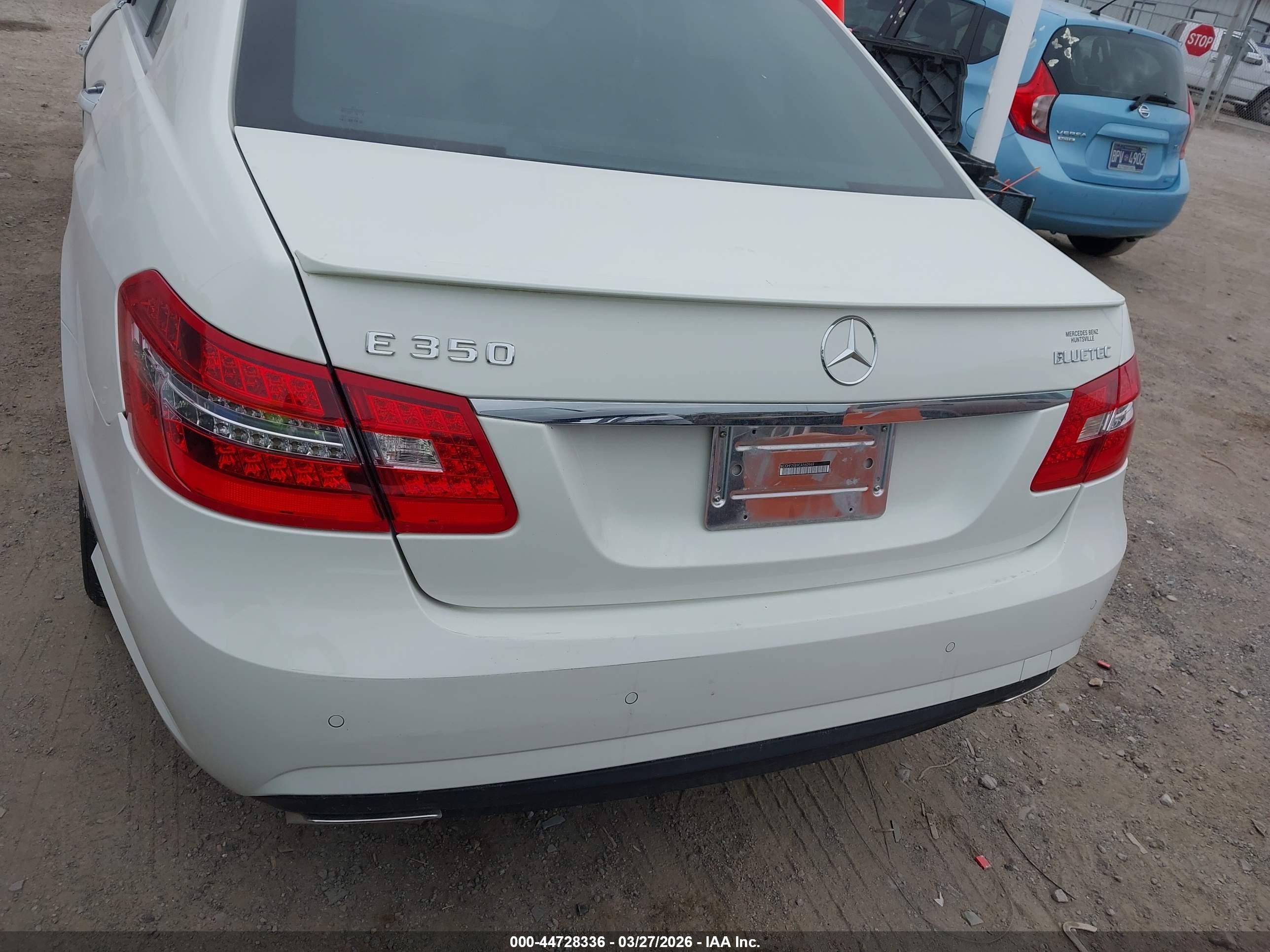 2012 Mercedes-benz E 350 Bluetec   White vin: WDDHF2EB9CA560949