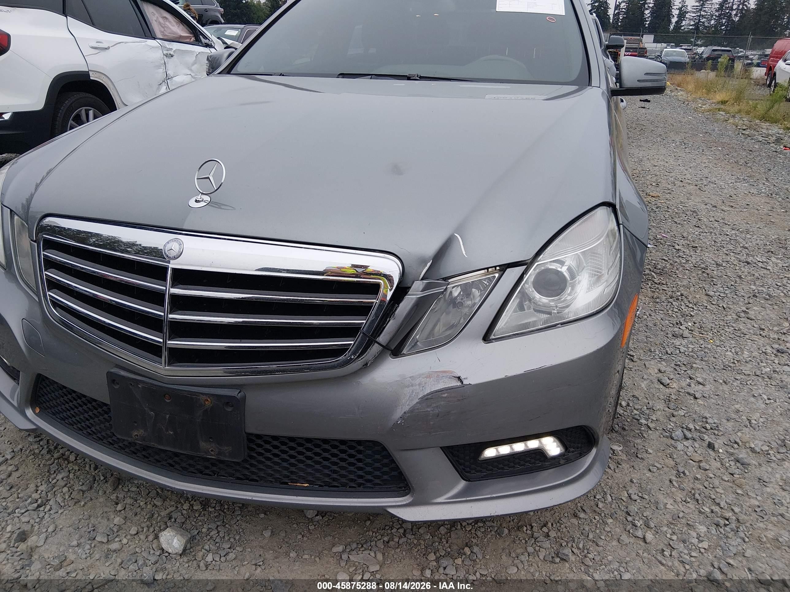2011 Mercedes-benz E 350   Gray vin: WDDHF5GB0BA461384