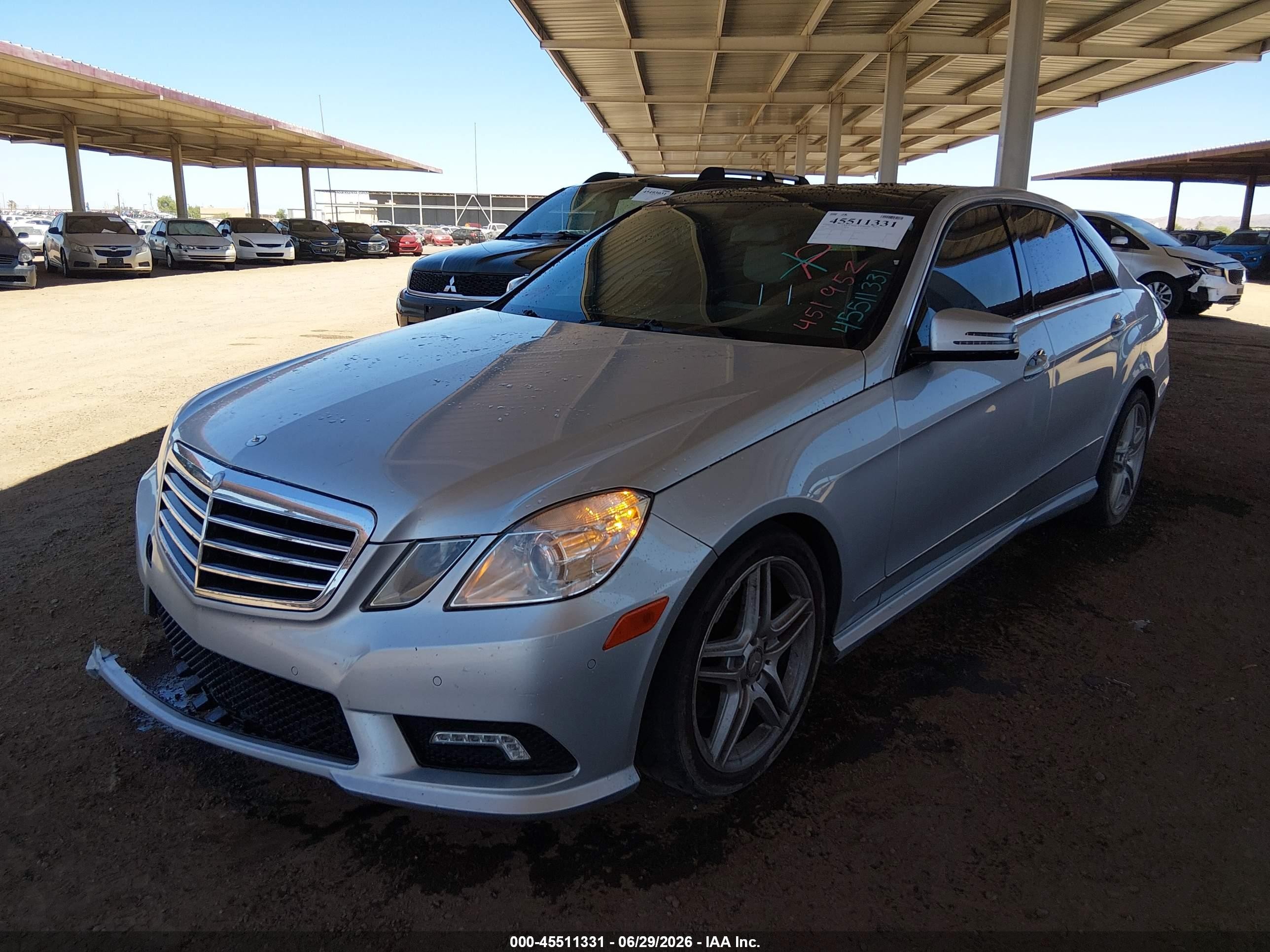 2011 Mercedes-benz E 350   Silver vin: WDDHF5GB5BA451952