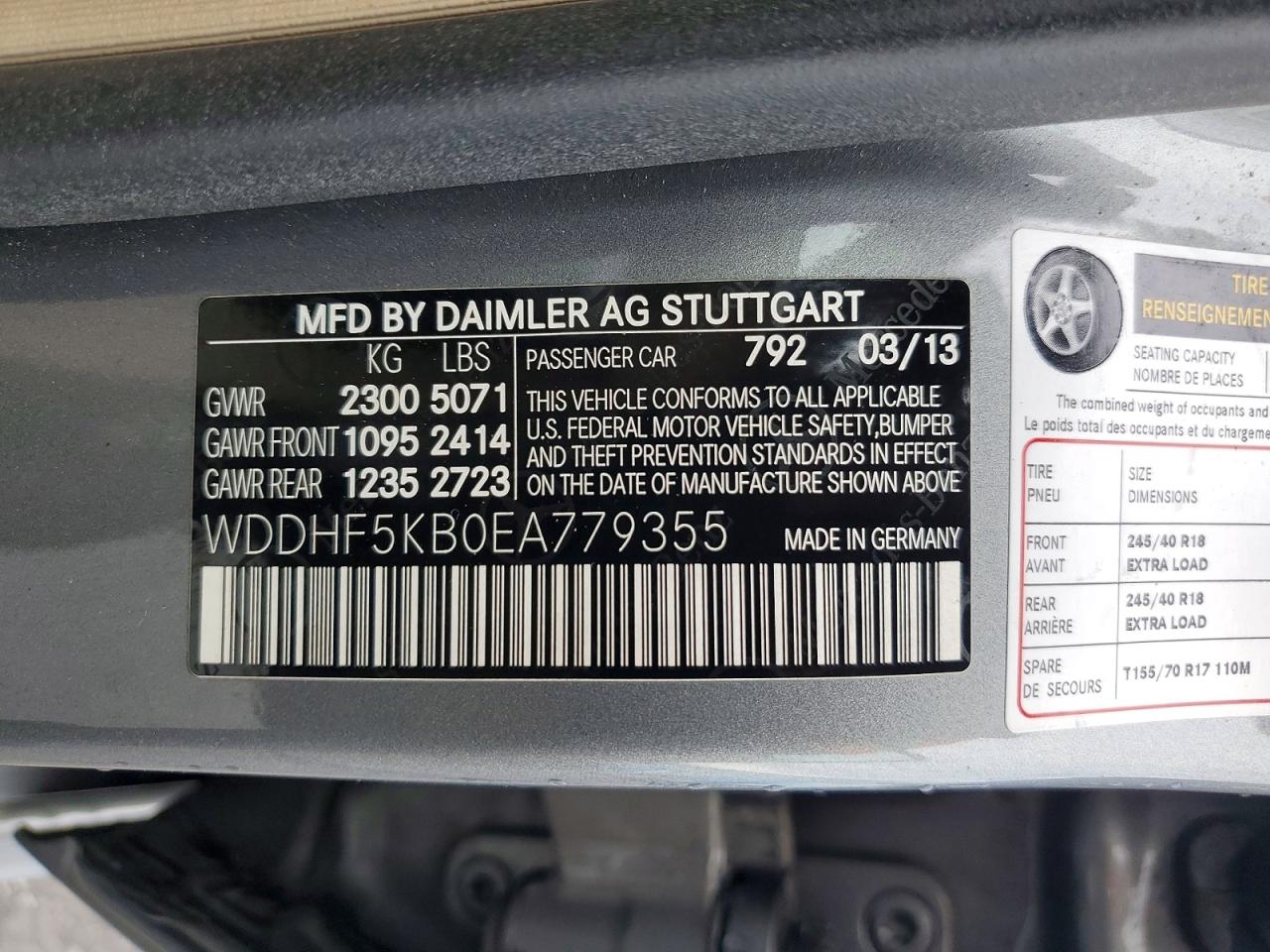 2014 Mercedes-benz E 350 Gray vin: WDDHF5KB0EA779355