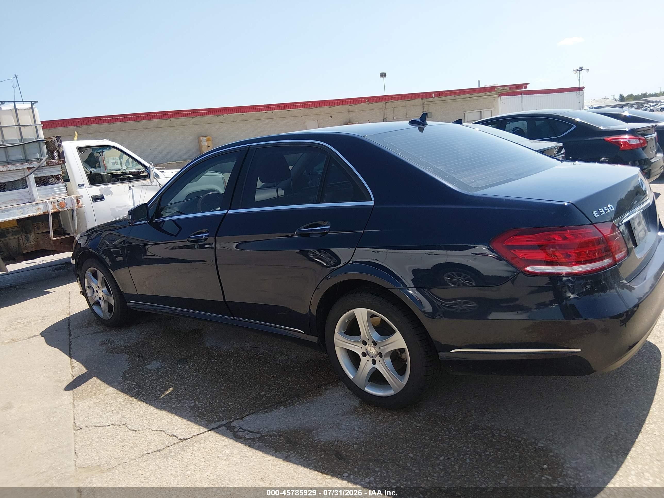 2014 Mercedes-benz E 350   Blue vin: WDDHF5KB0EA781266
